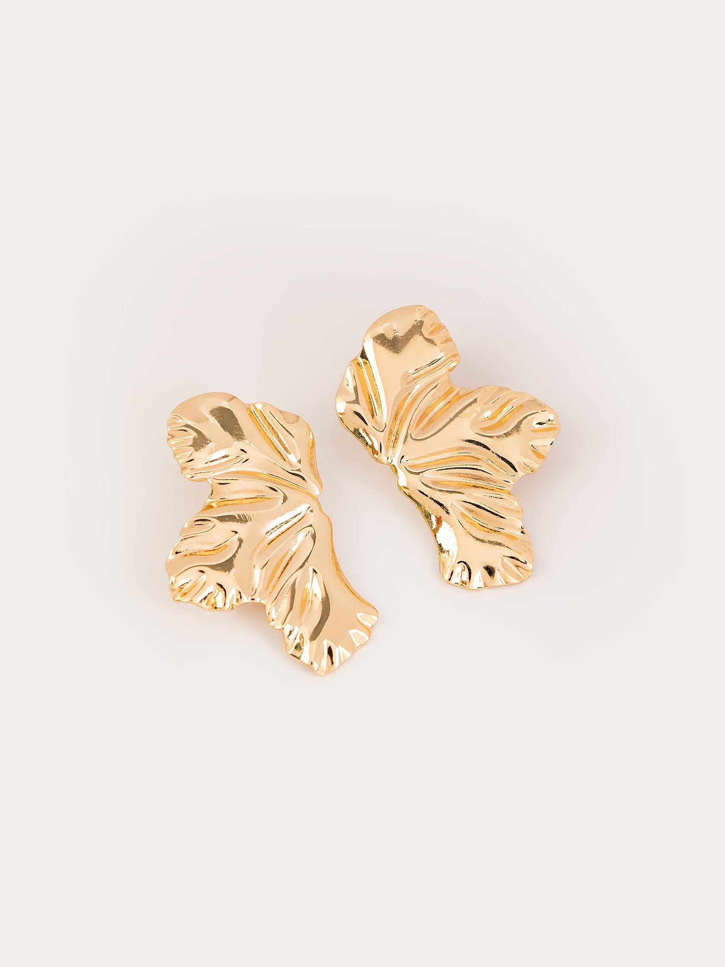 Hammered Flower Earrings