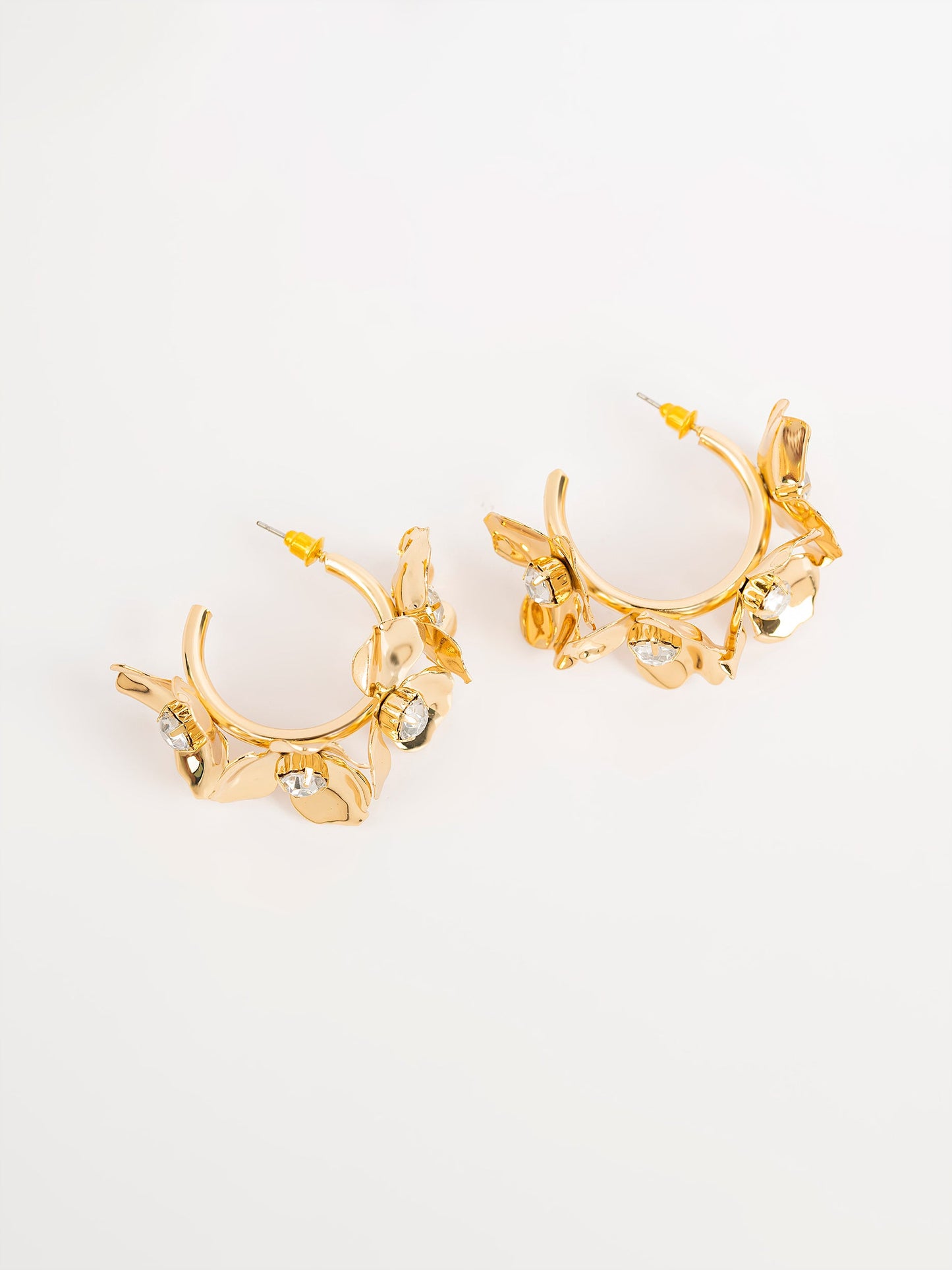 Floral Half Hoops