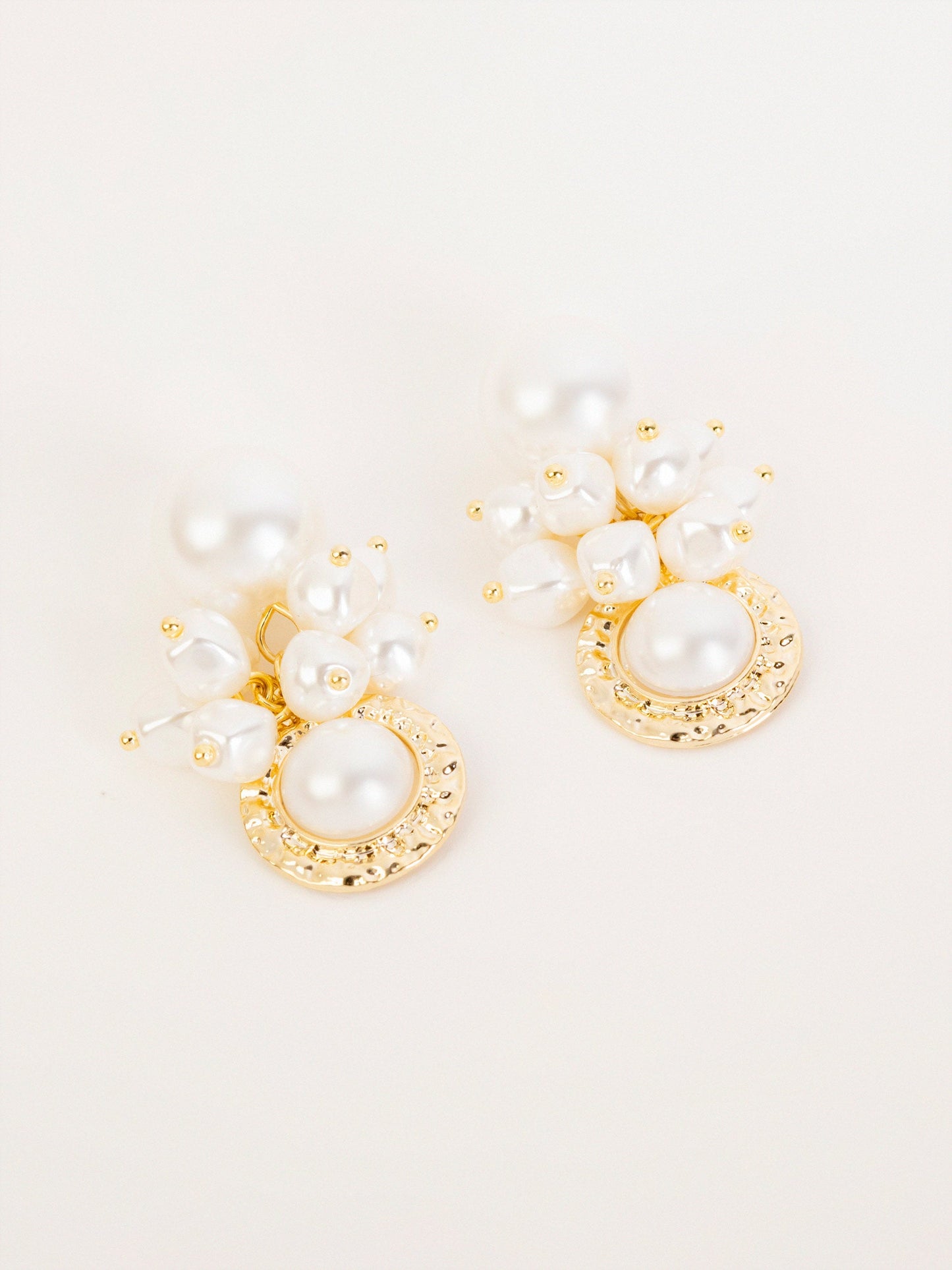 Pearl Cluster Earrings