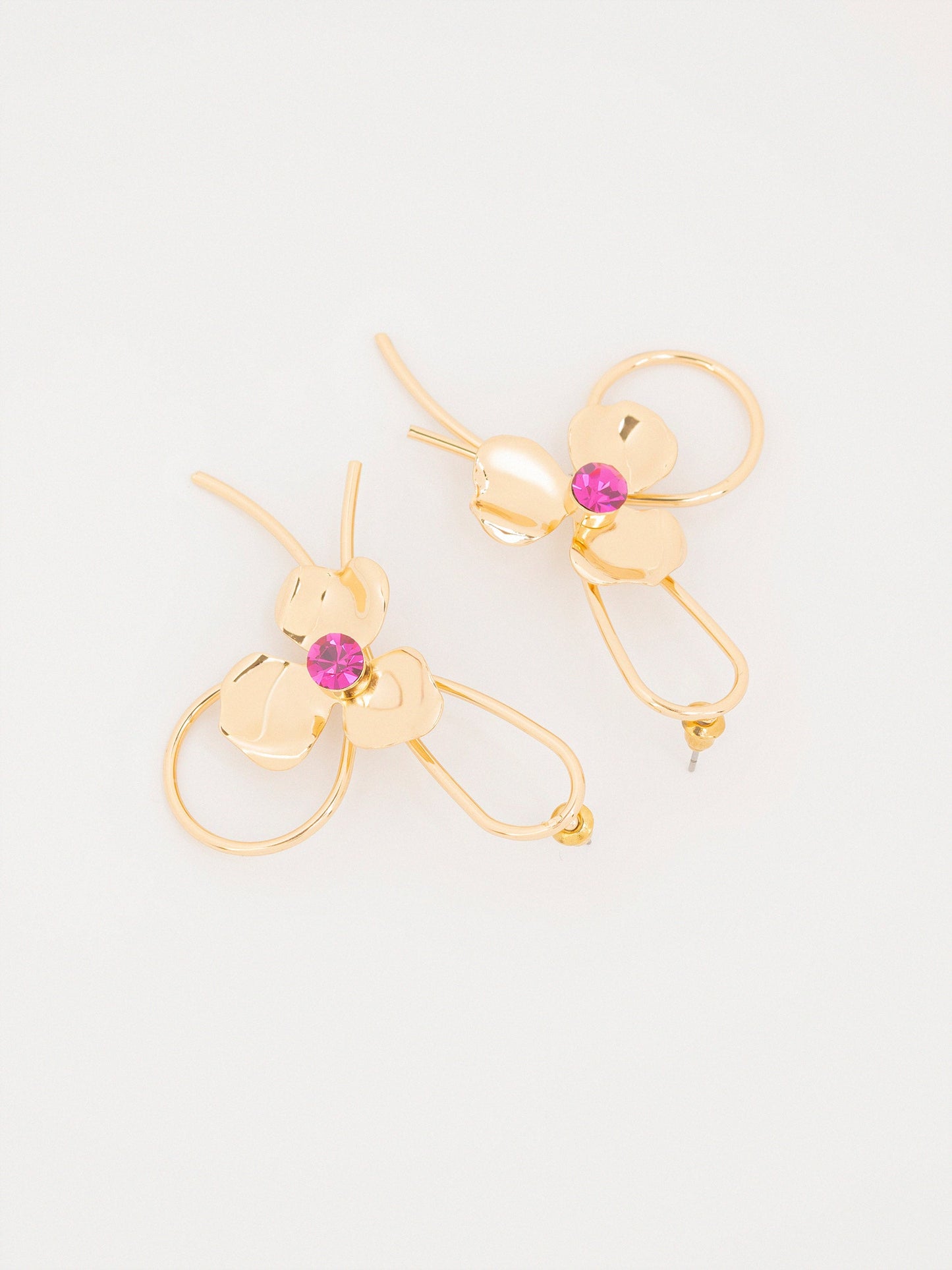 Floral Loop Earrings