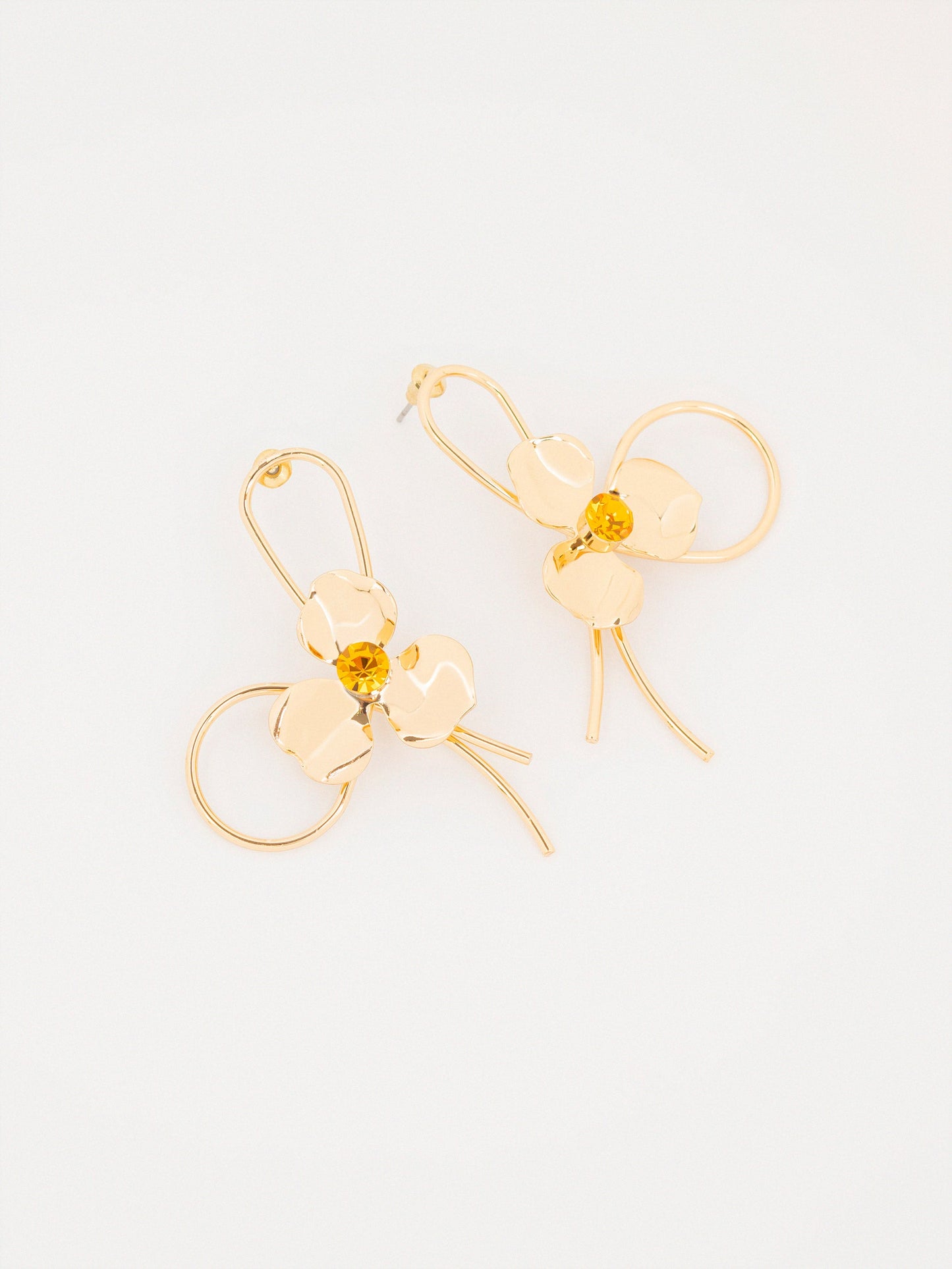 Floral Loop Earrings