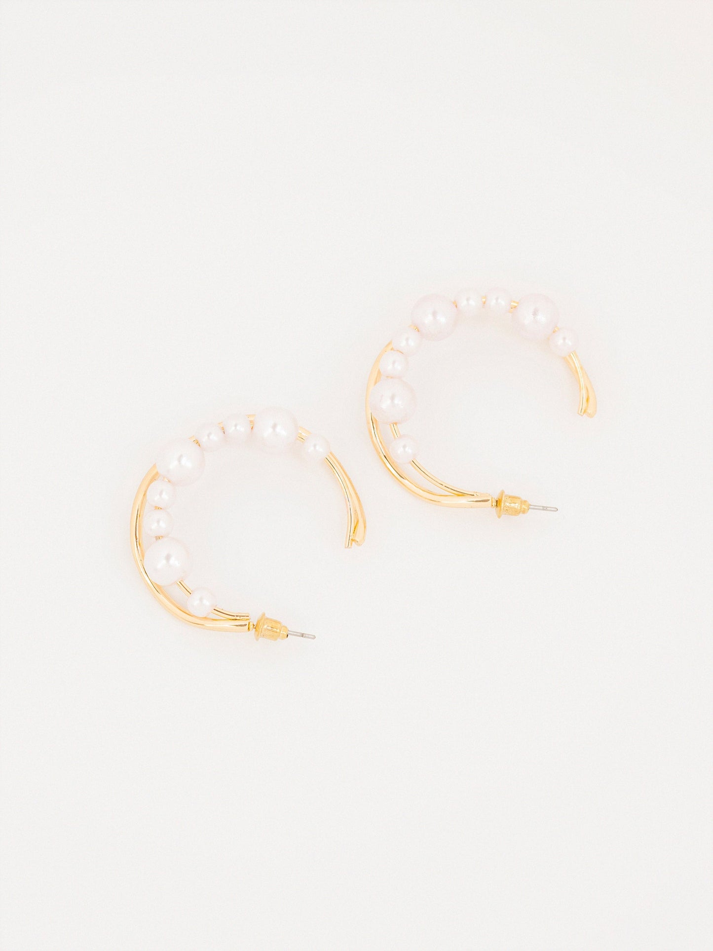 Pearl Hoop Earrings