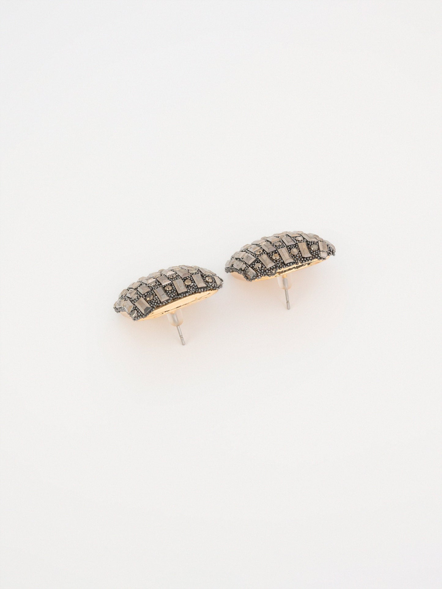 Embellished Squre Stud Earrings