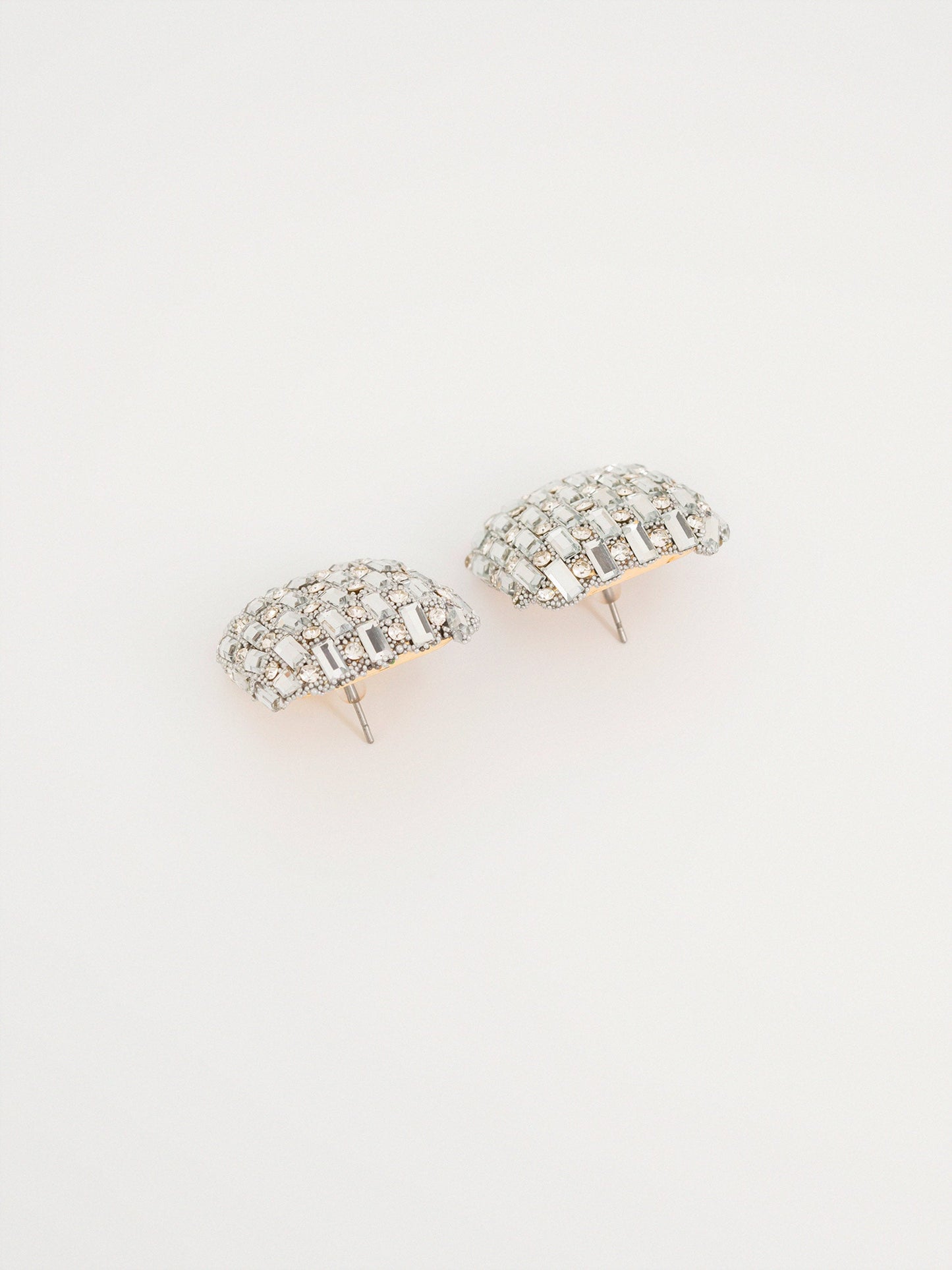 Embellished Squre Stud Earrings