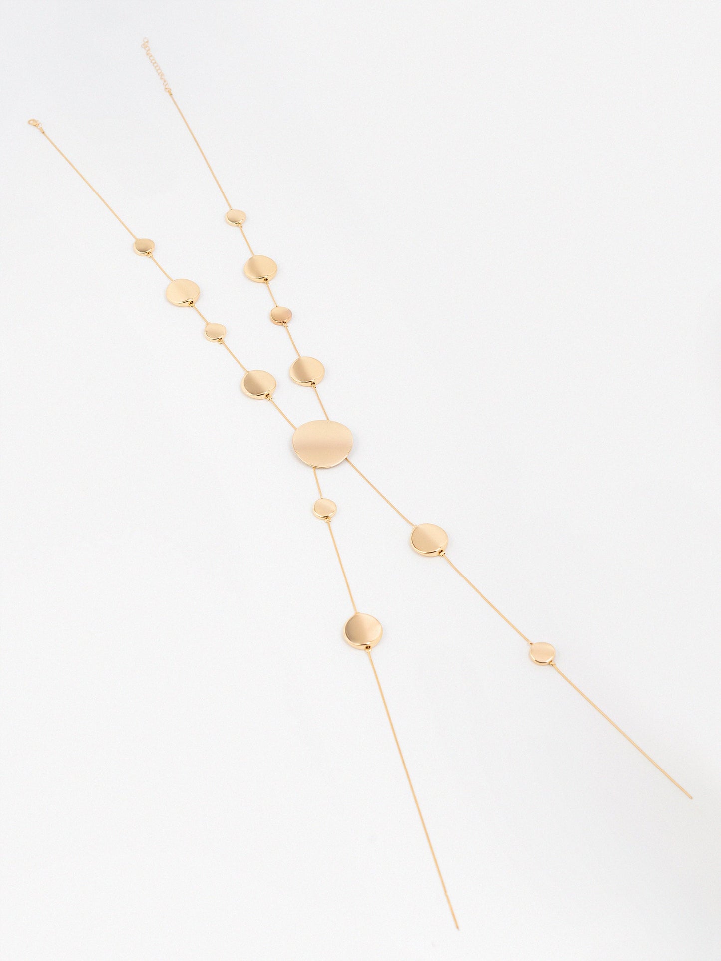Geometric Disc Necklace
