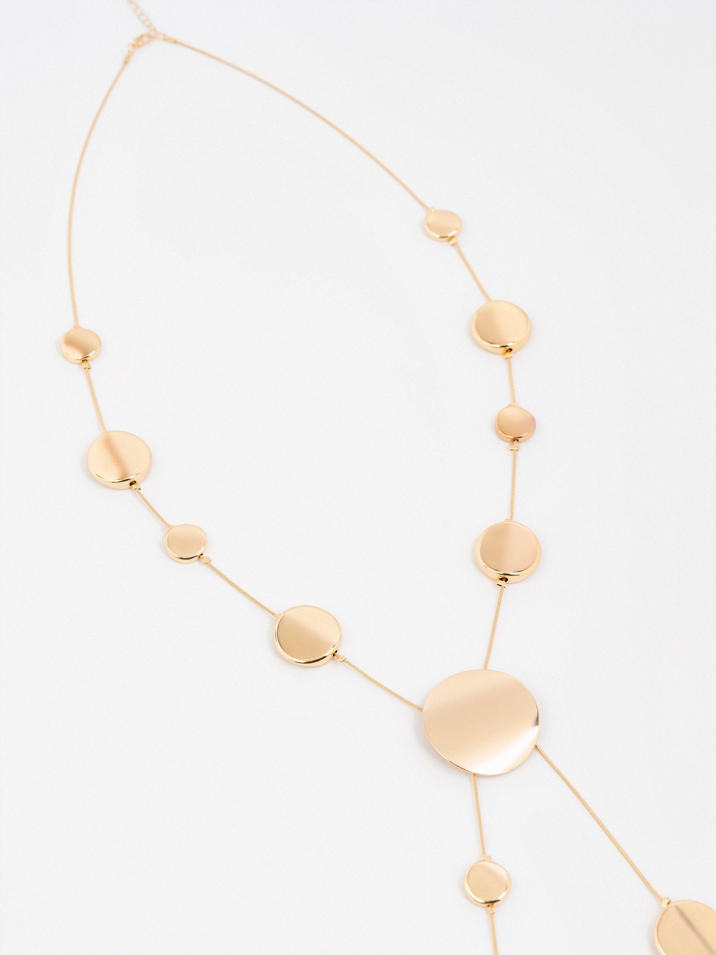Geometric Disc Necklace