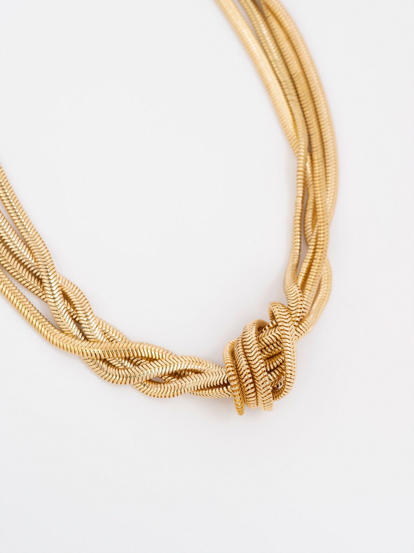 Twisted Knot Chain Necklace