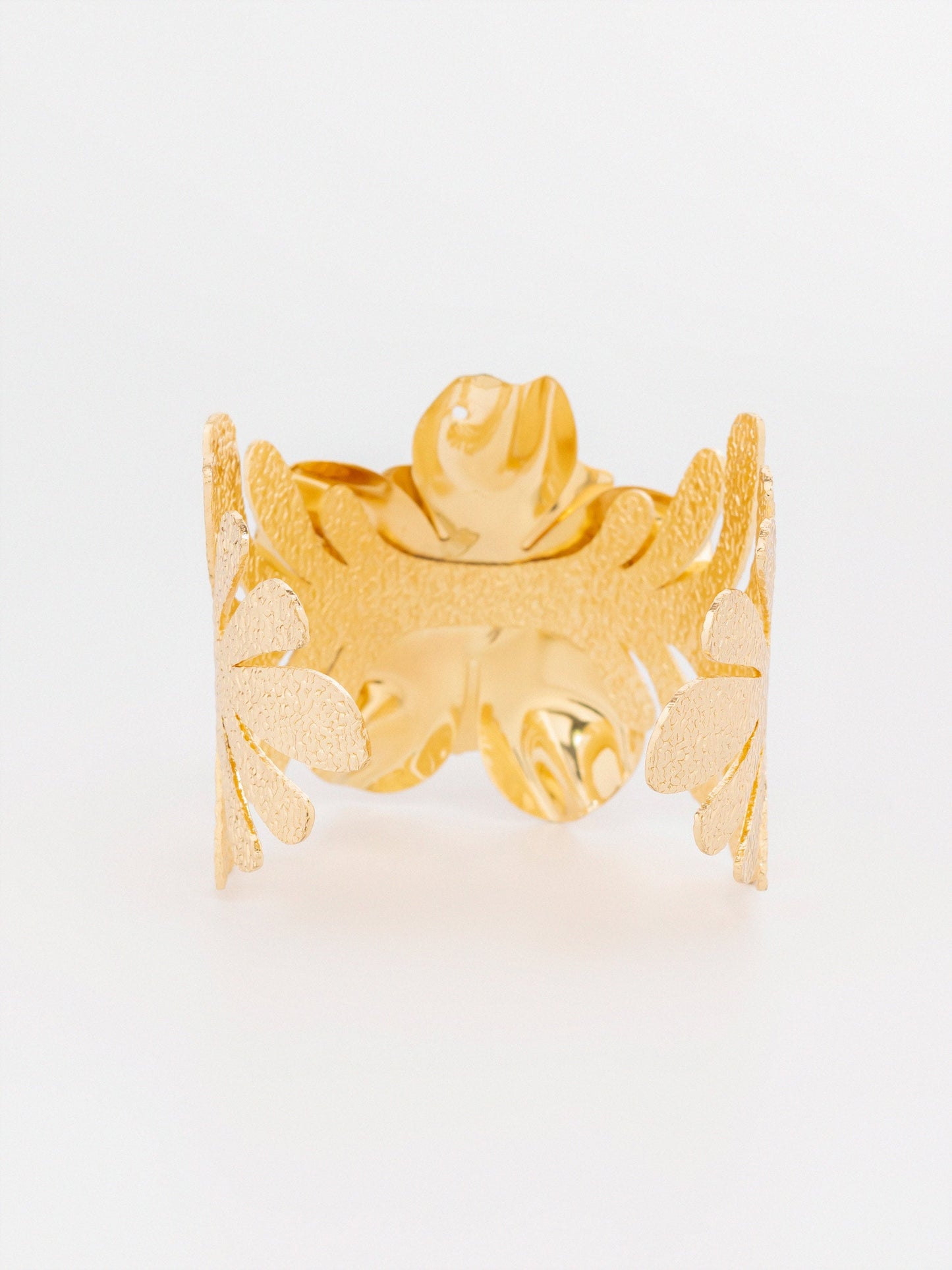 Floral Wide Cuff Bracelet