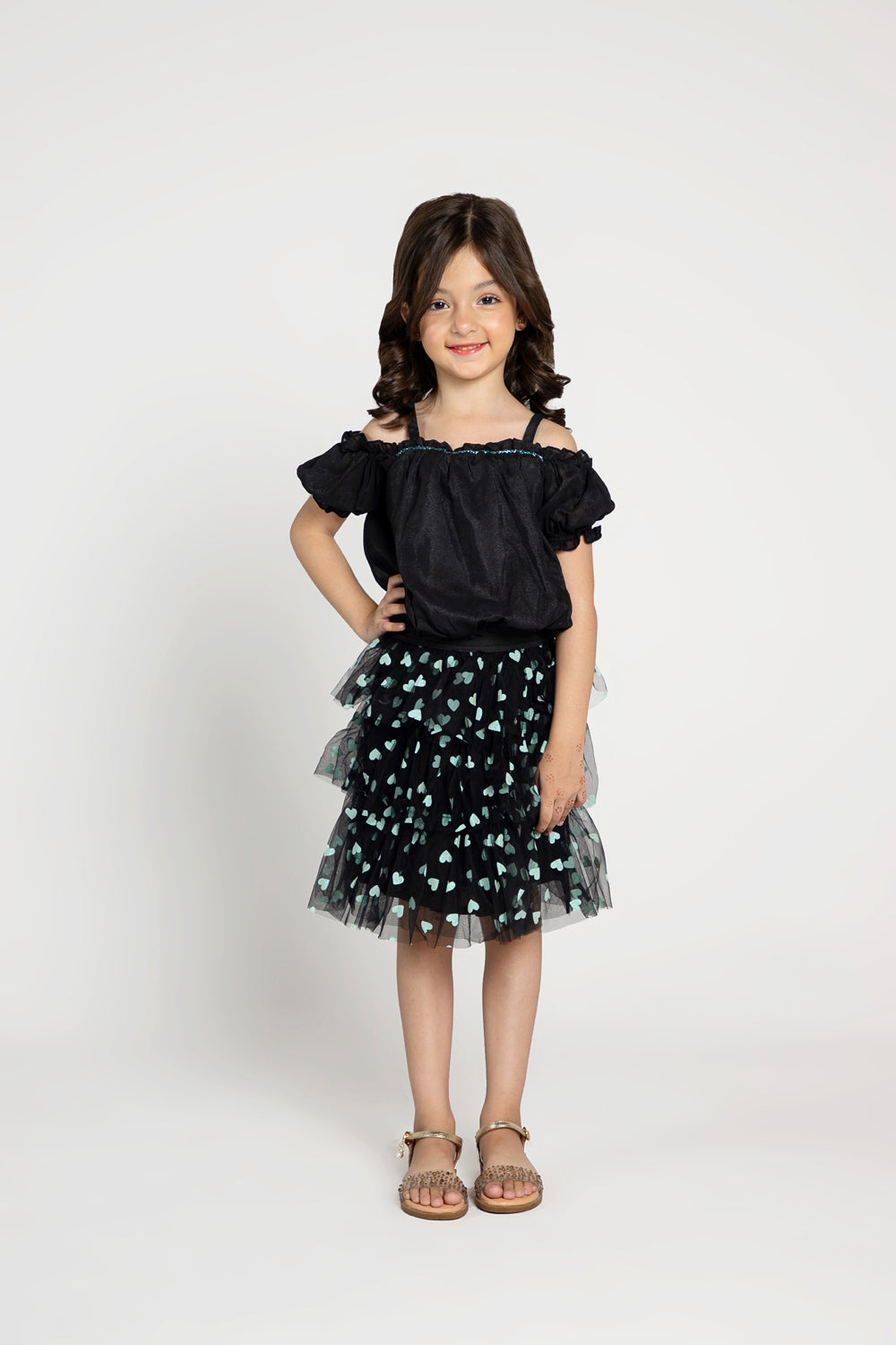 Embellished Top & Skirt (MMB-S49)