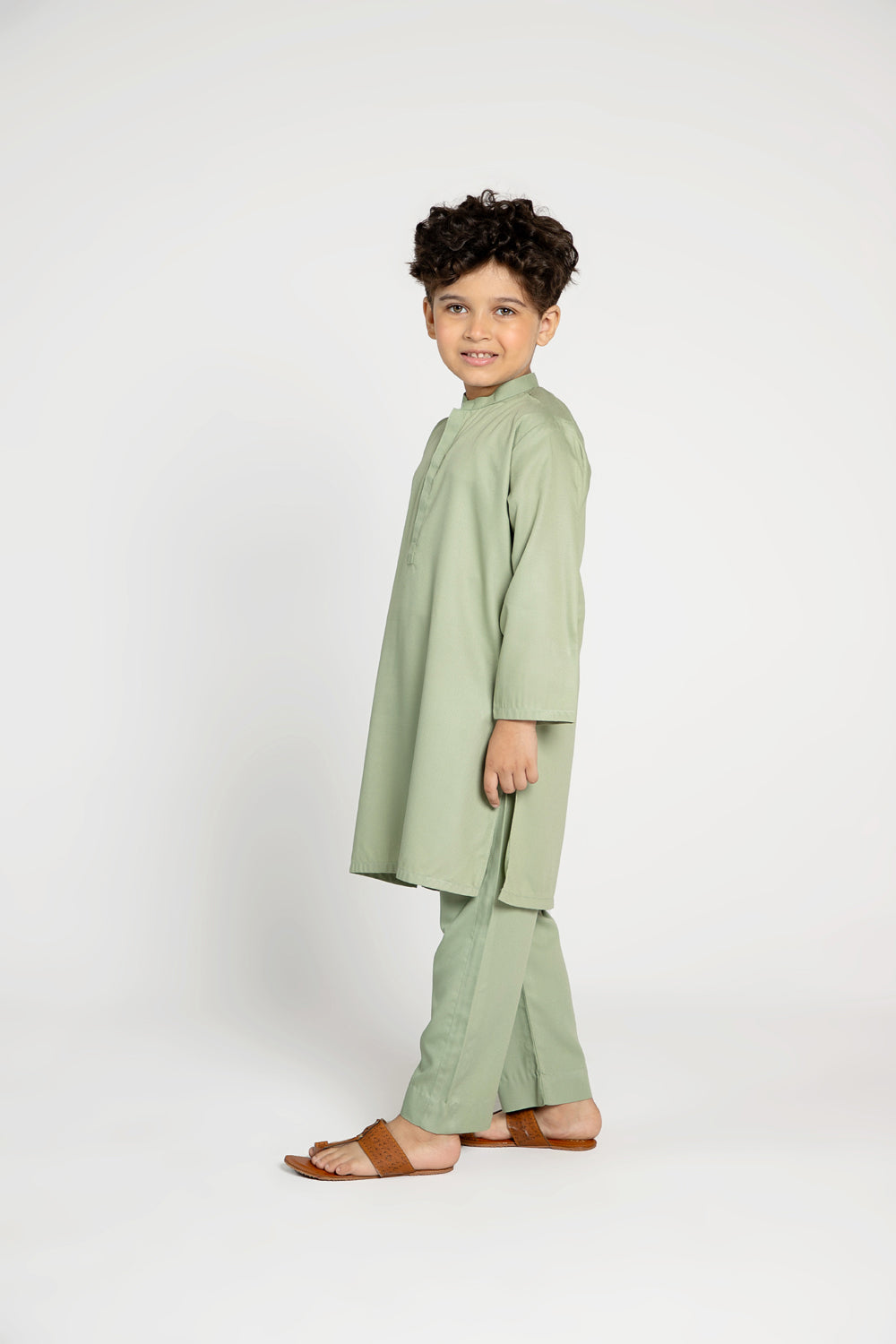 Green Kurta Set (MSKZB-025)