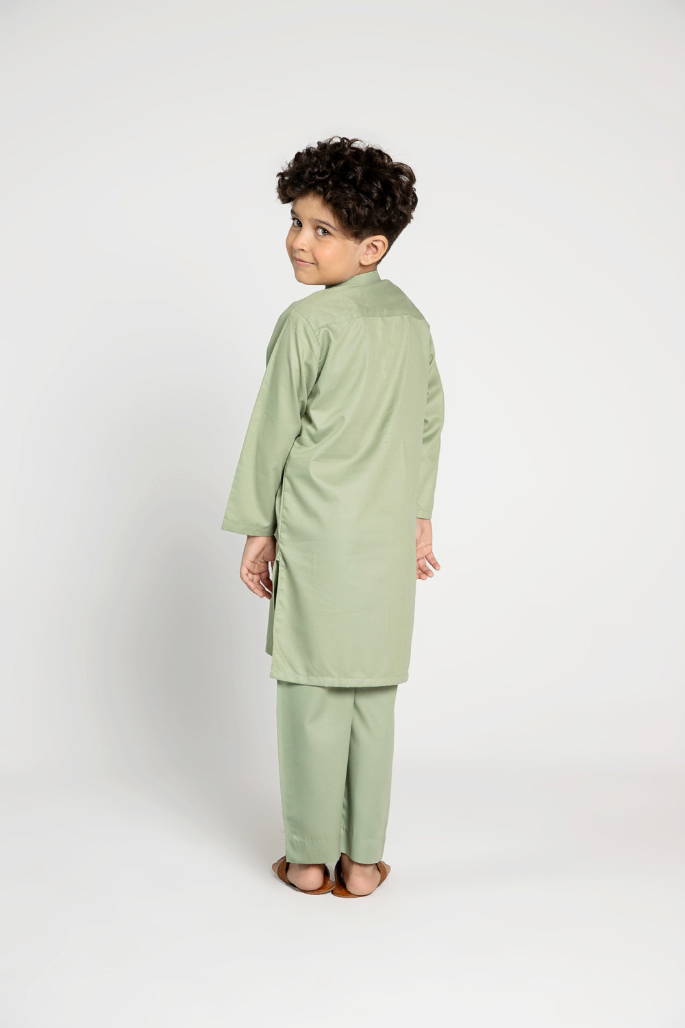 Green Kurta Set (MSKZB-025)