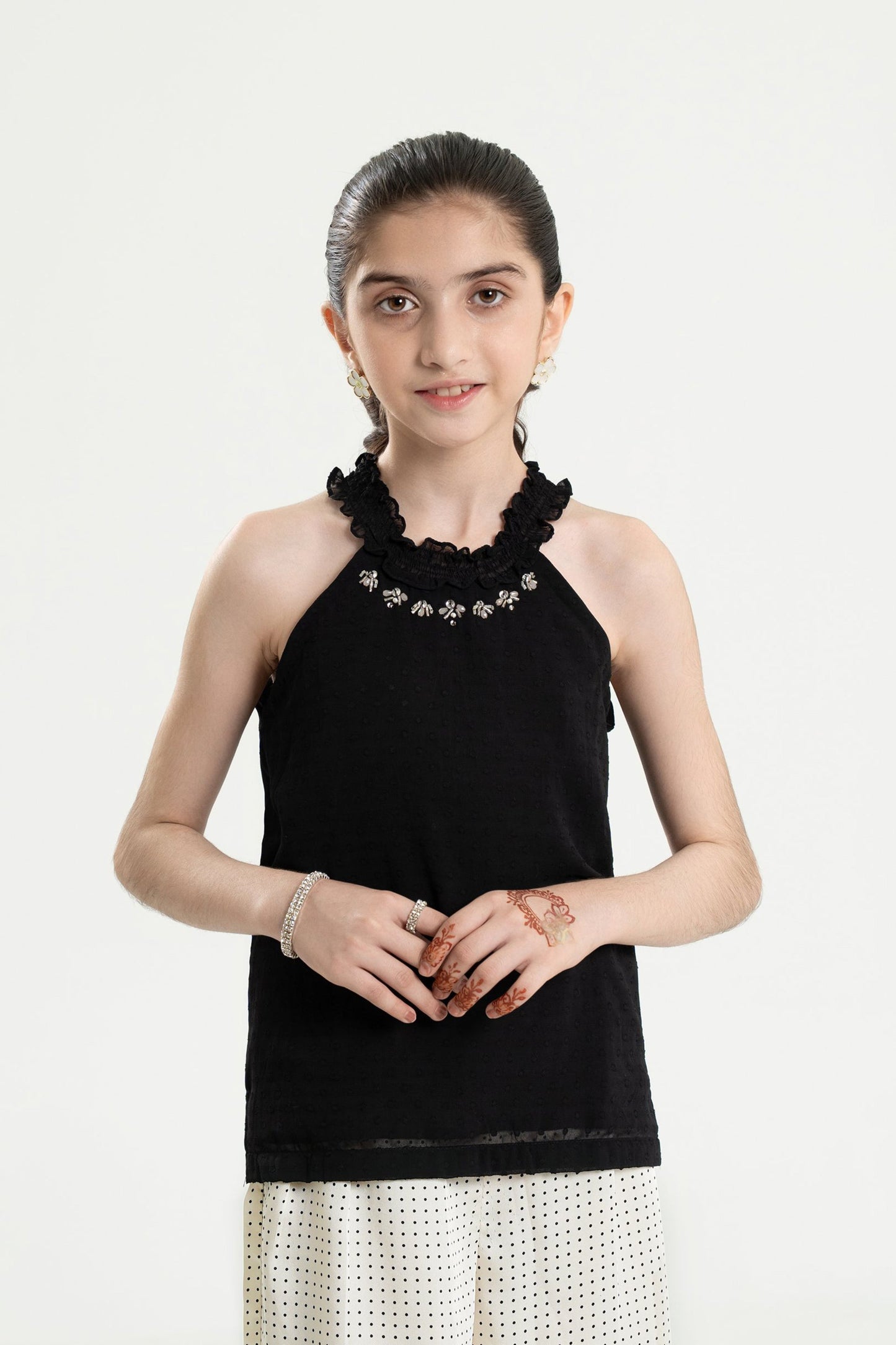 Embellished Top & Capri Pants (MMB-C53)