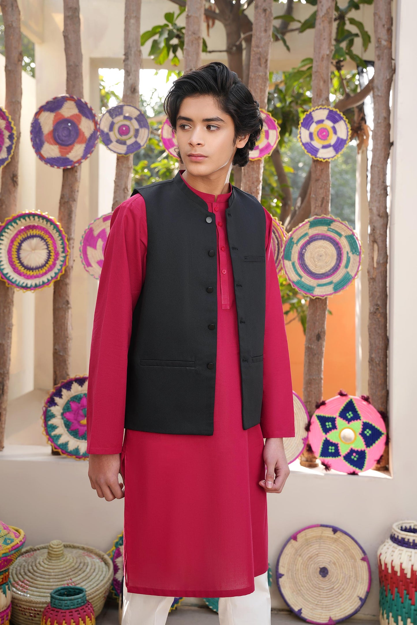 Black Basic Waistcoat (MSBCWC-013)