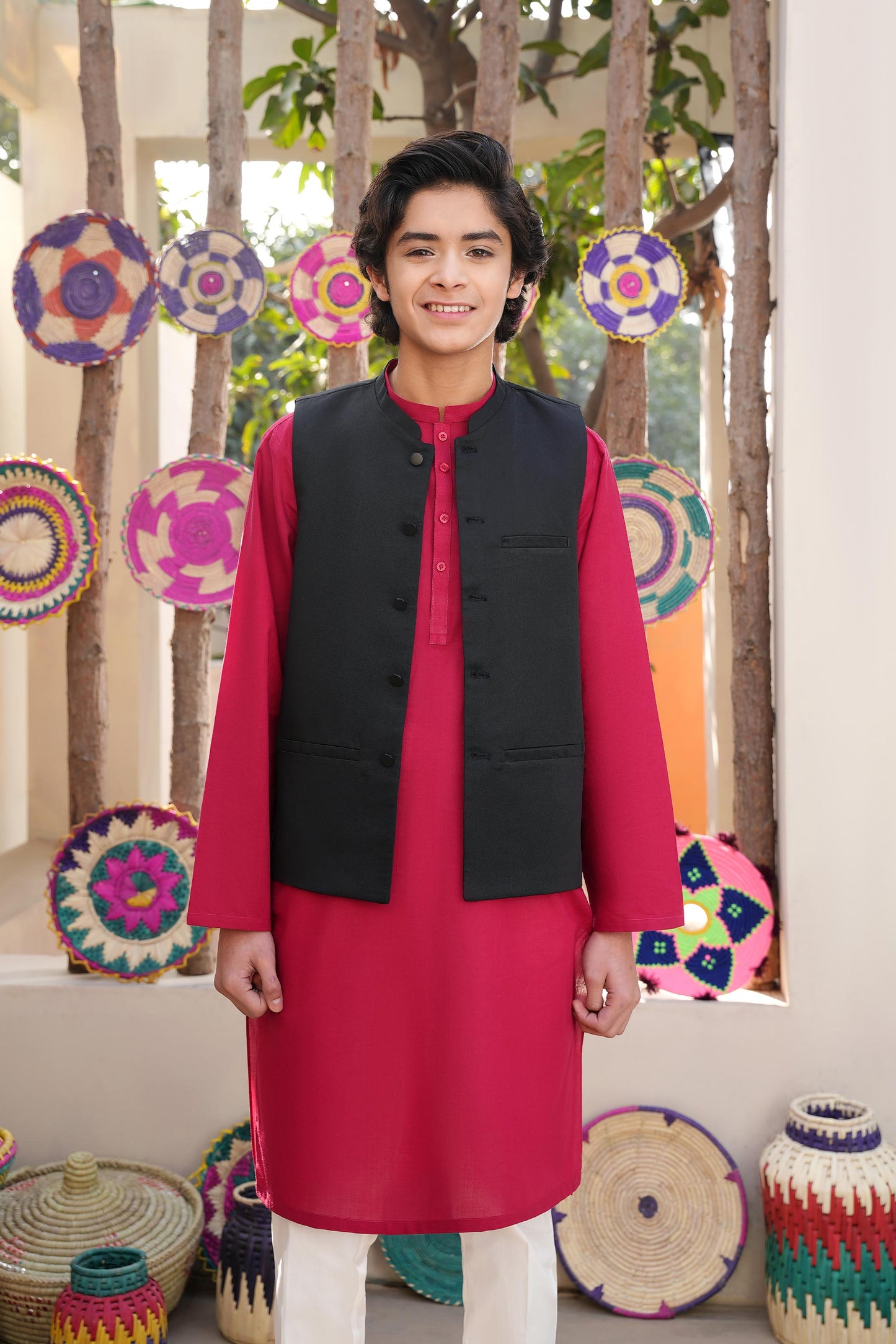 Black Basic Waistcoat (MSBCWC-013)