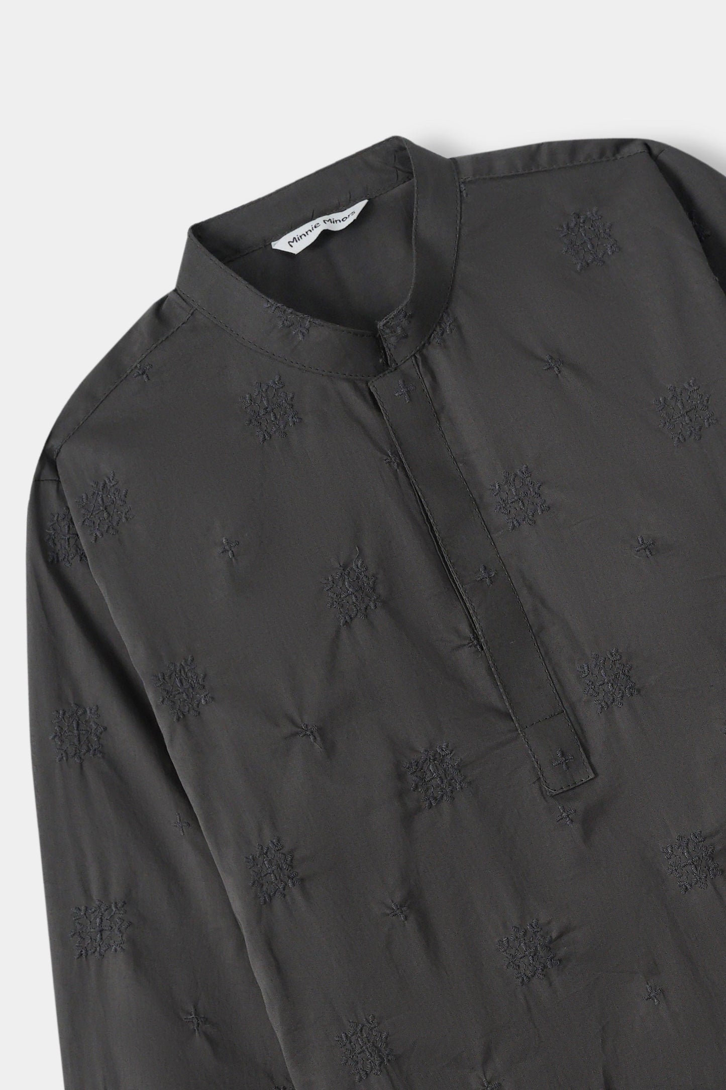 Charcoal Embroidery Kurta (MSKZ-32)