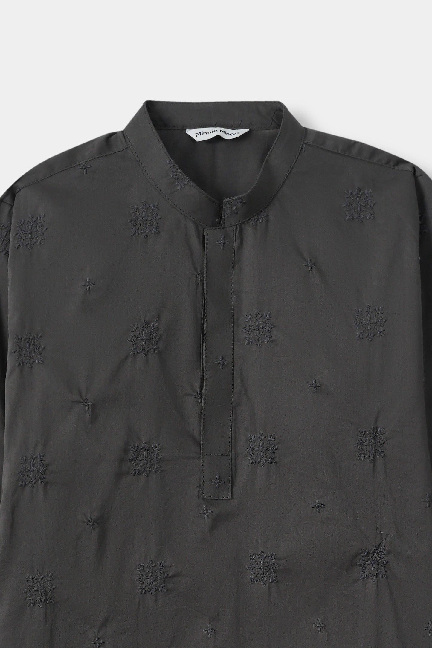 Charcoal Embroidery Kurta (MSKZ-32)