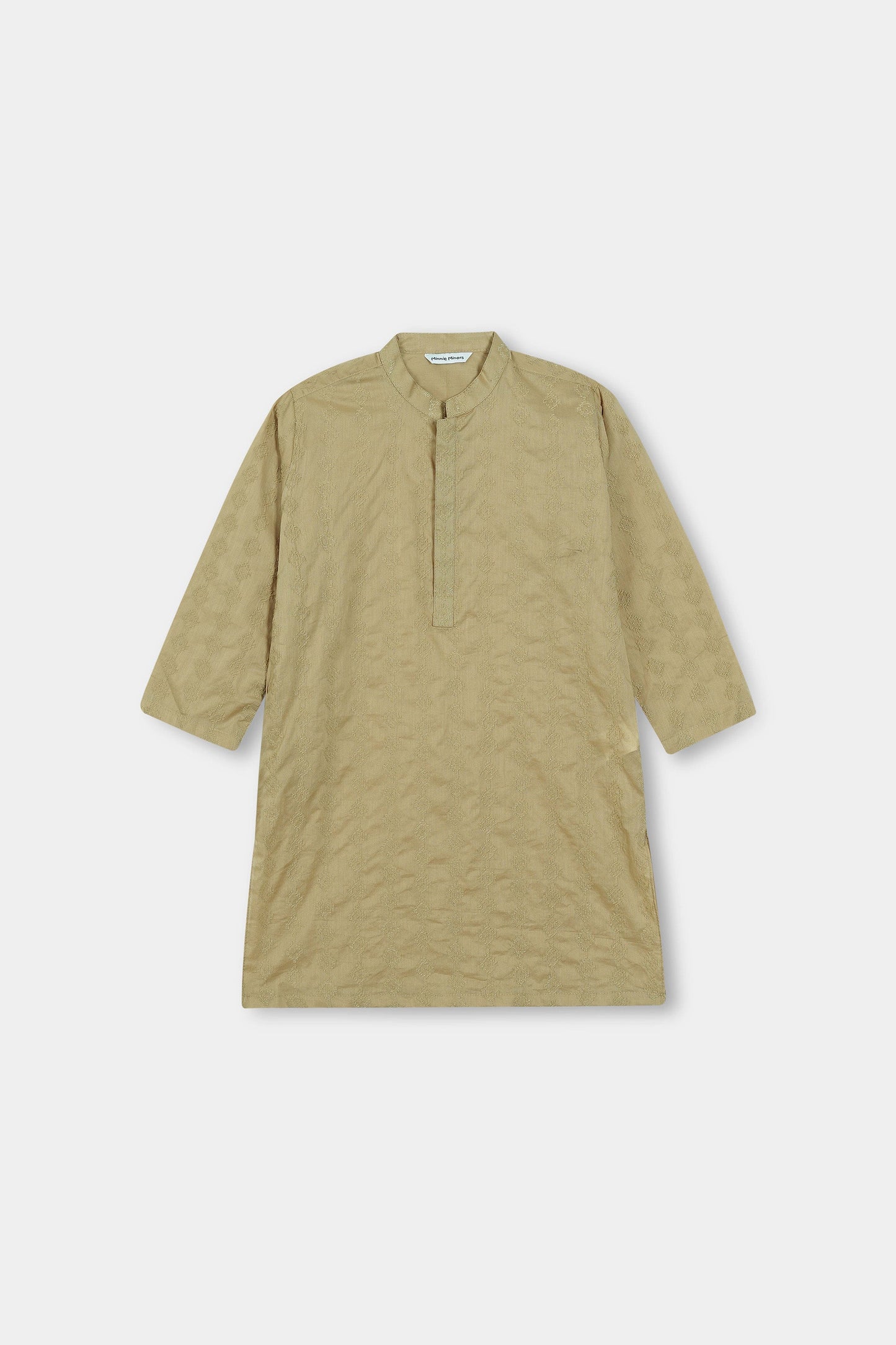Khaki Embroidery Kurta (MSKZ-034)