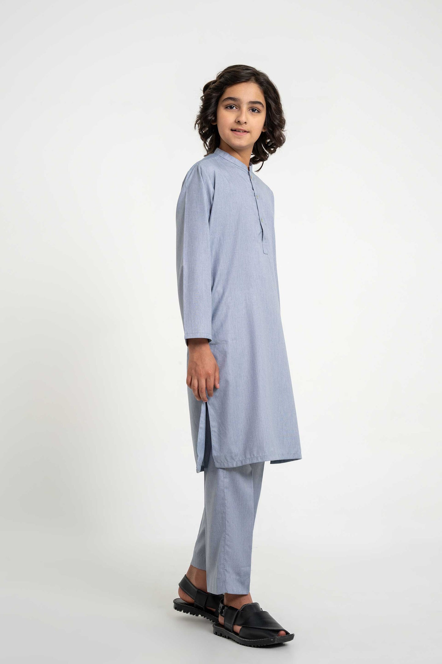 Grey Kurta Set (MSKZB-024)