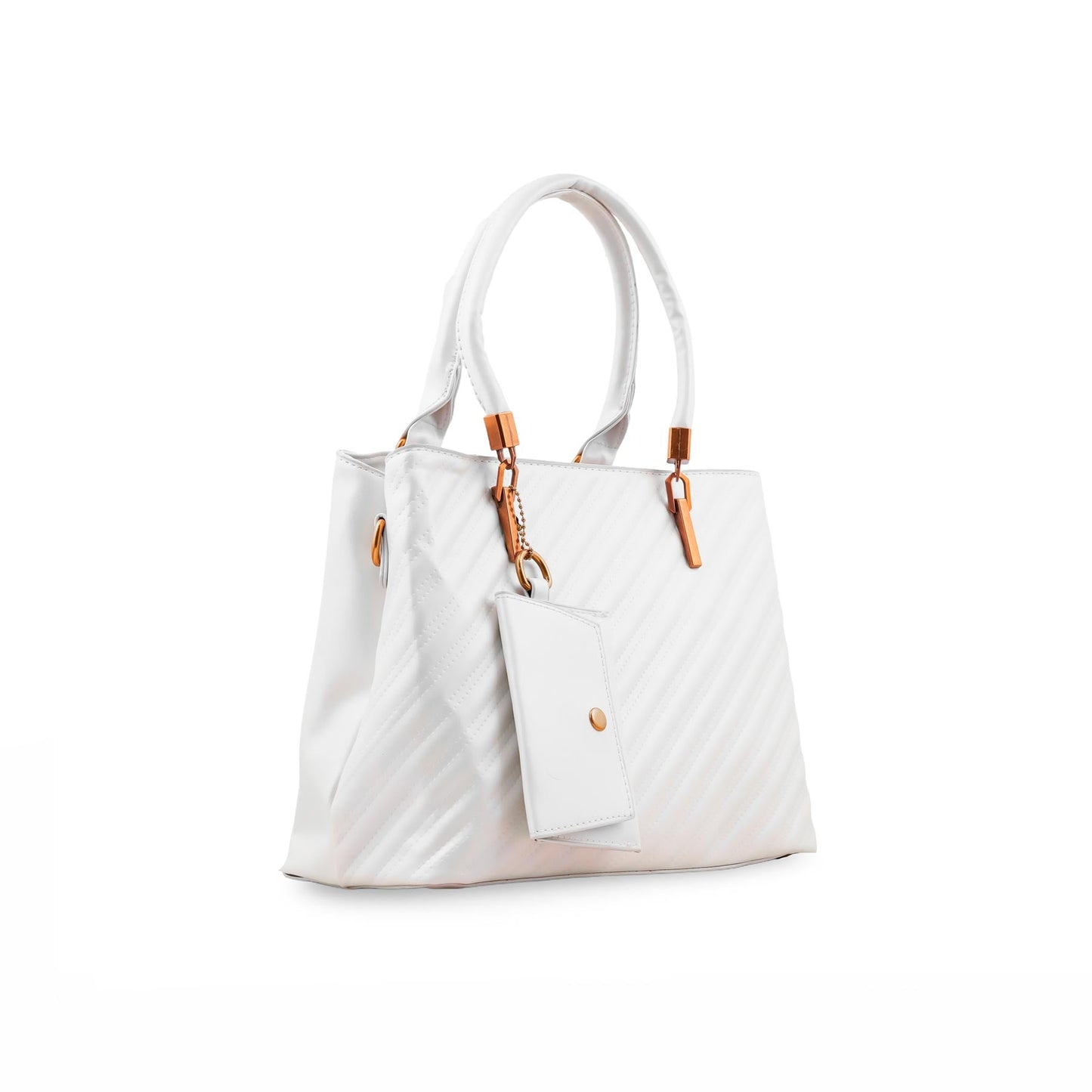 White Formal Hand Bag For Ladies P36153