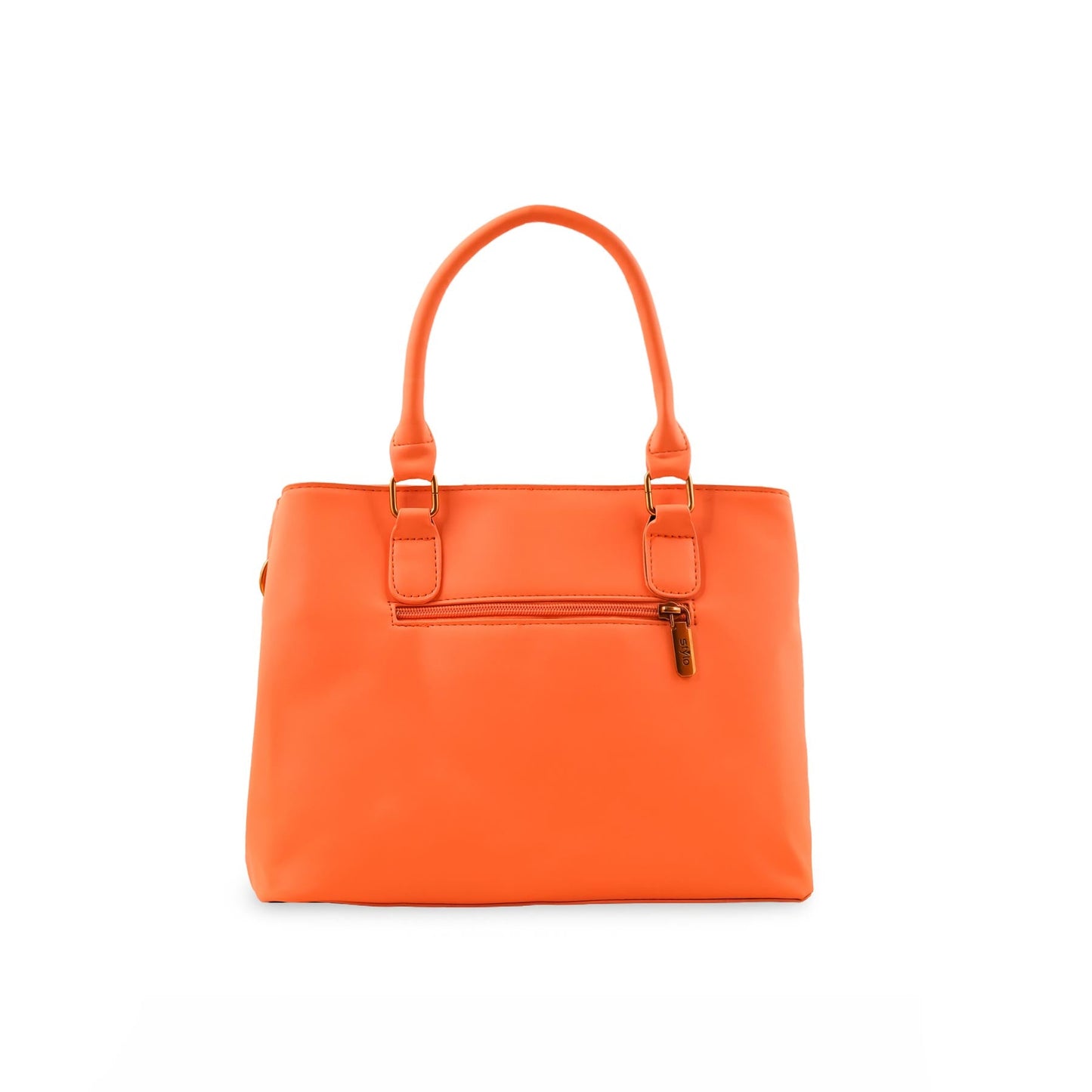 Orange Formal Hand Bag For Ladies P36153