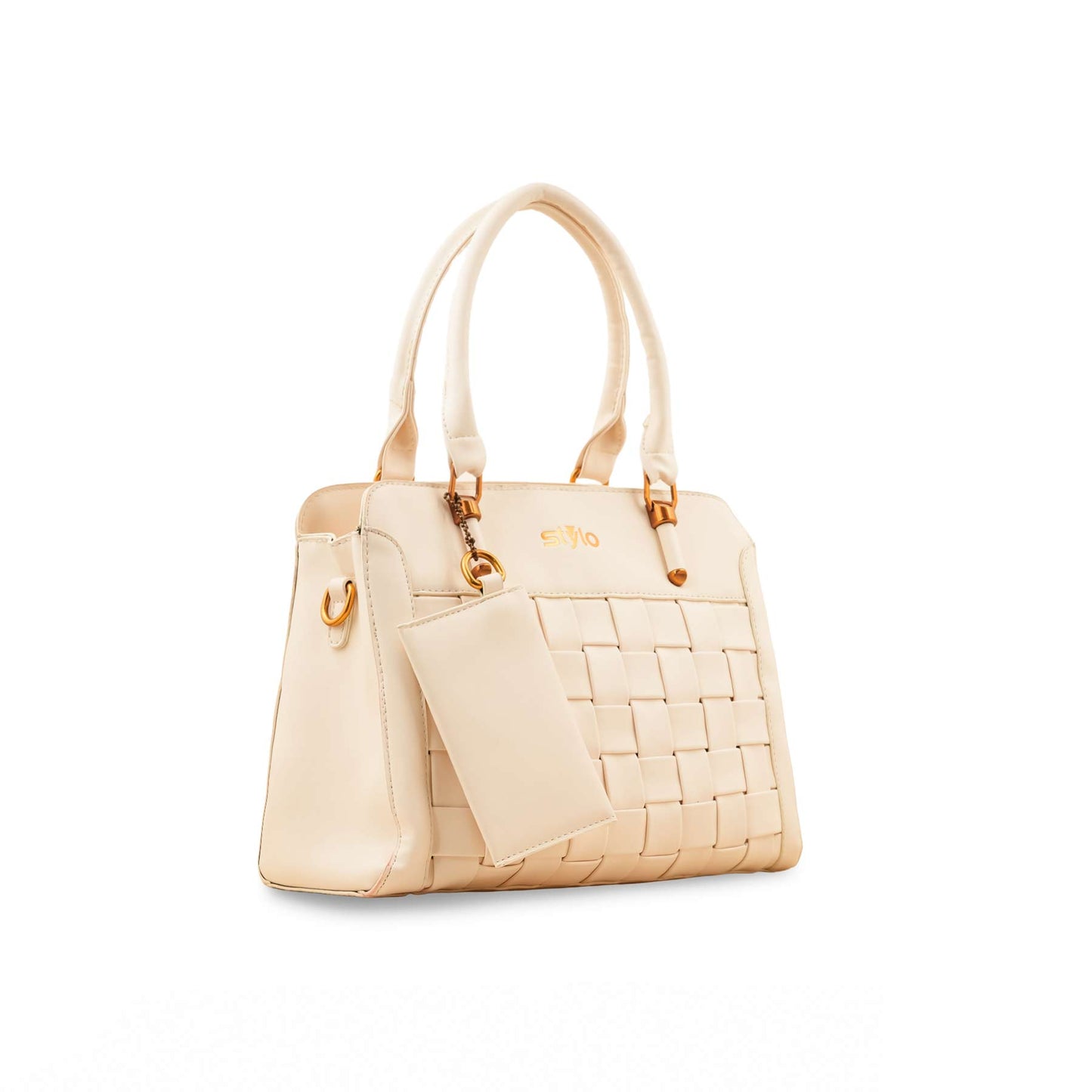 Beige Formal Hand Bag P36154
