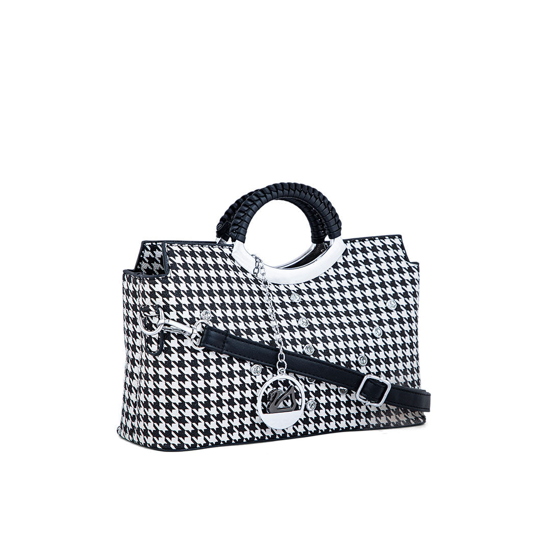 White Formal Hand Bag P36186