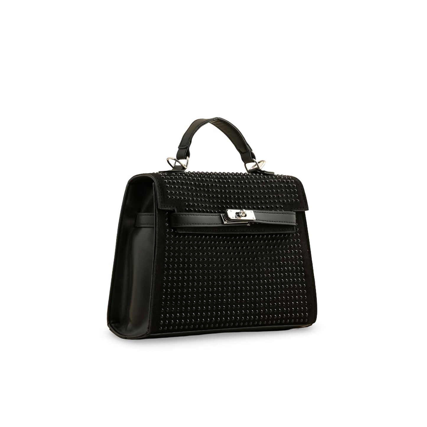 Black Fancy Hand Bag P36198