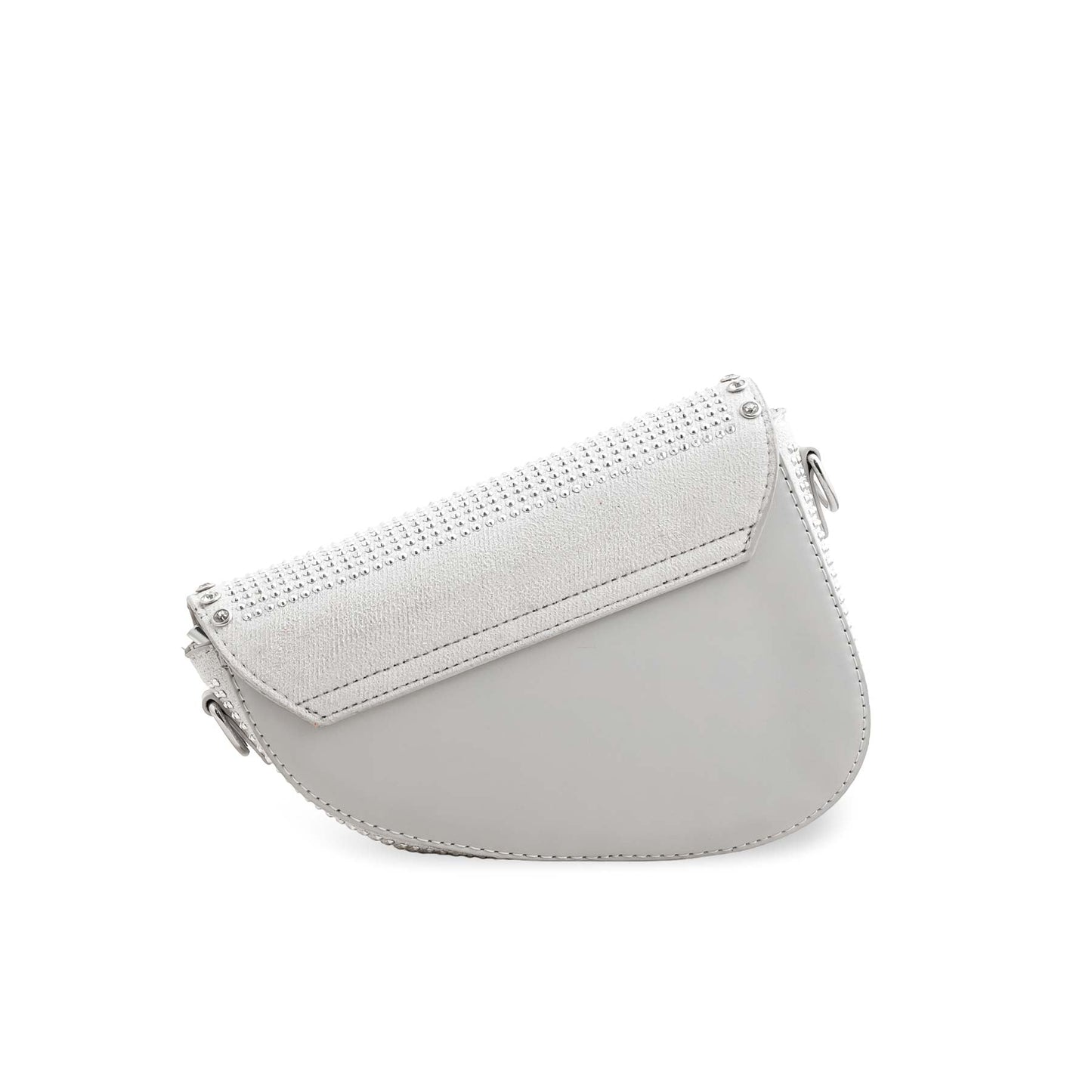 White Fancy Hand Bag P36200