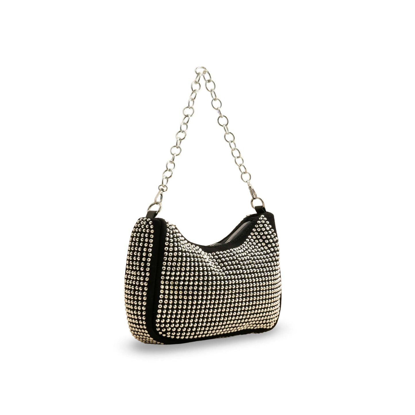 Silver Fancy Hand Bag P36201