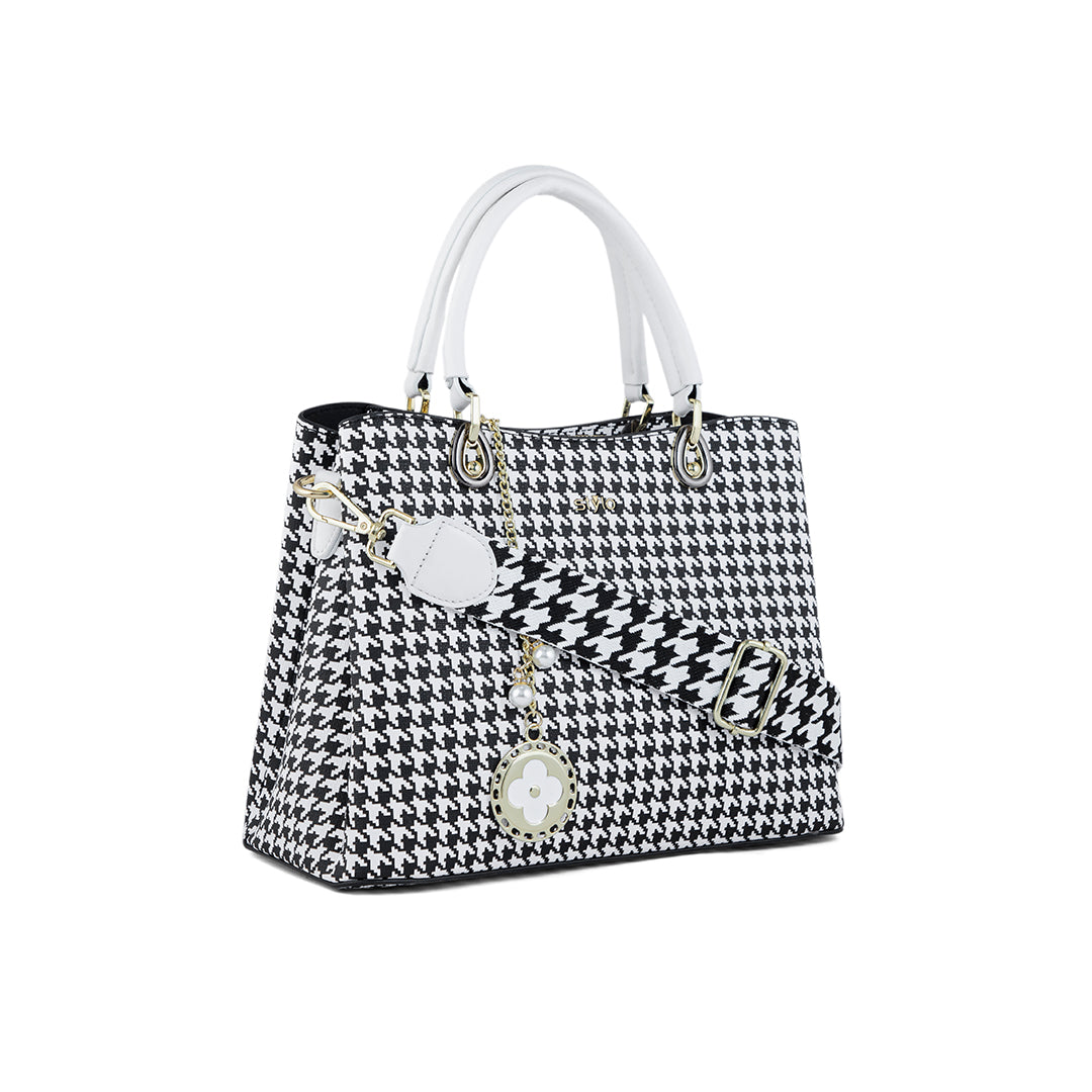 White Formal Hand Bag P36285