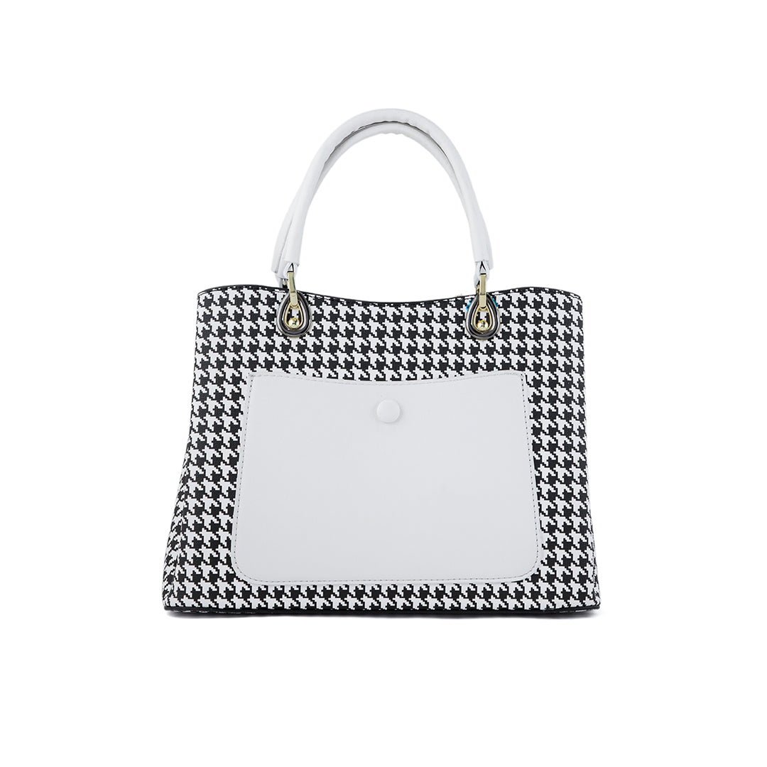 White Formal Hand Bag P36285