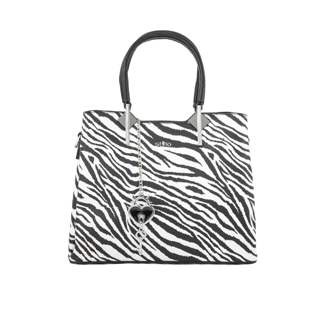 Blkwht Formal Hand Bag P36288