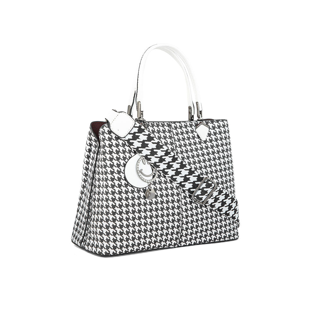 White Formal Hand Bag P36290
