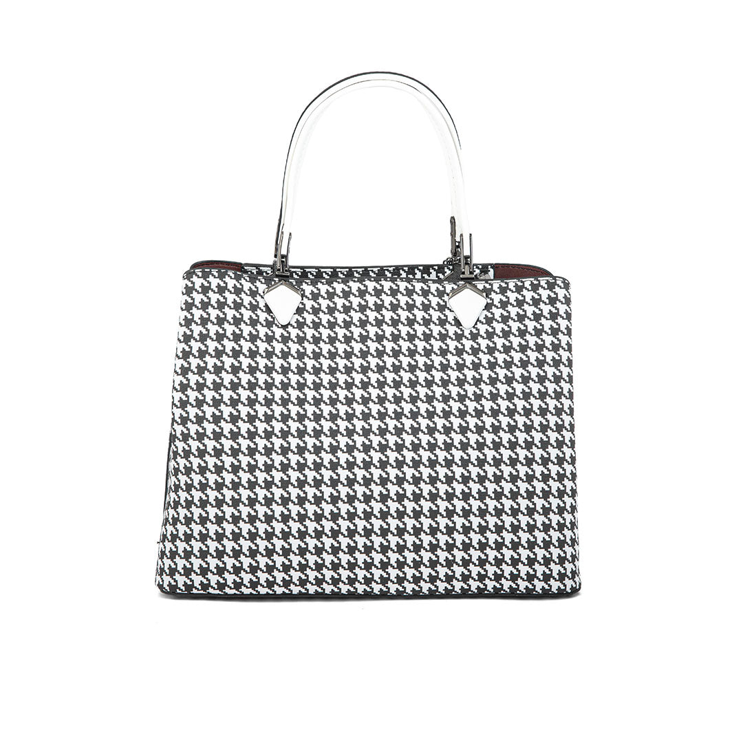 White Formal Hand Bag P36290
