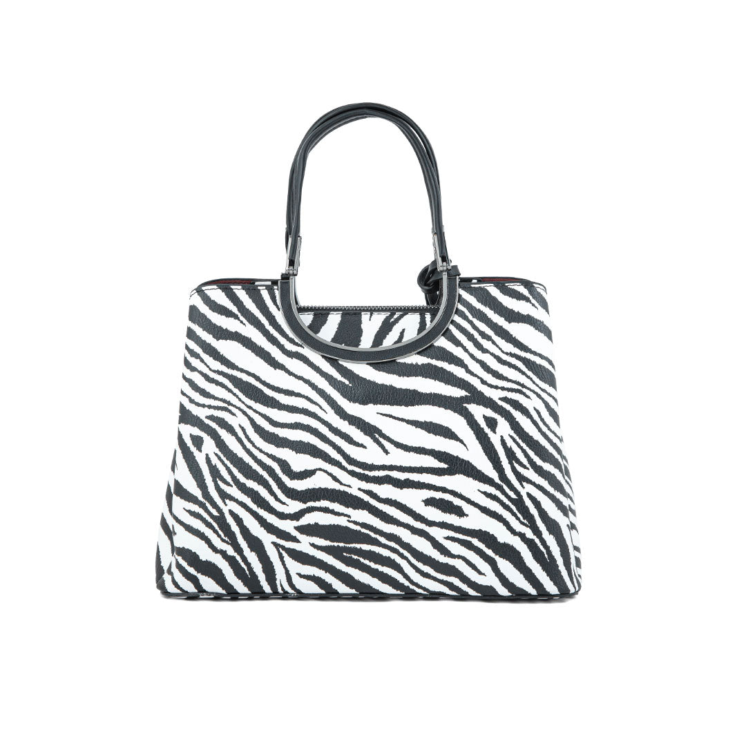 Blkwht Formal Hand Bag P36292