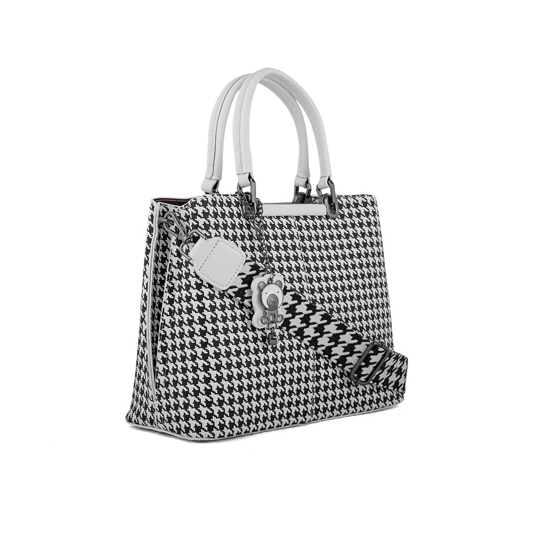 White Formal Hand Bag P36293