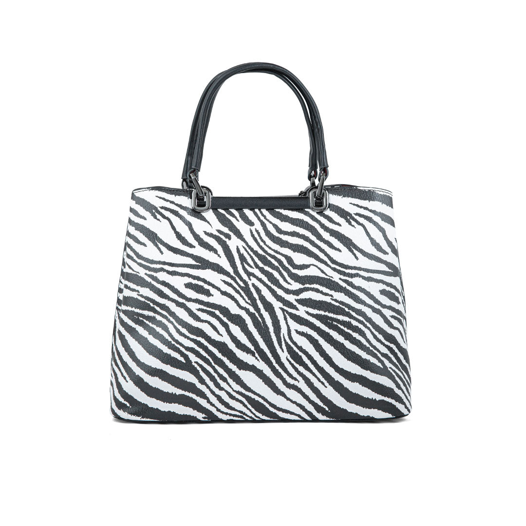 Blkwht Formal Hand Bag P36293