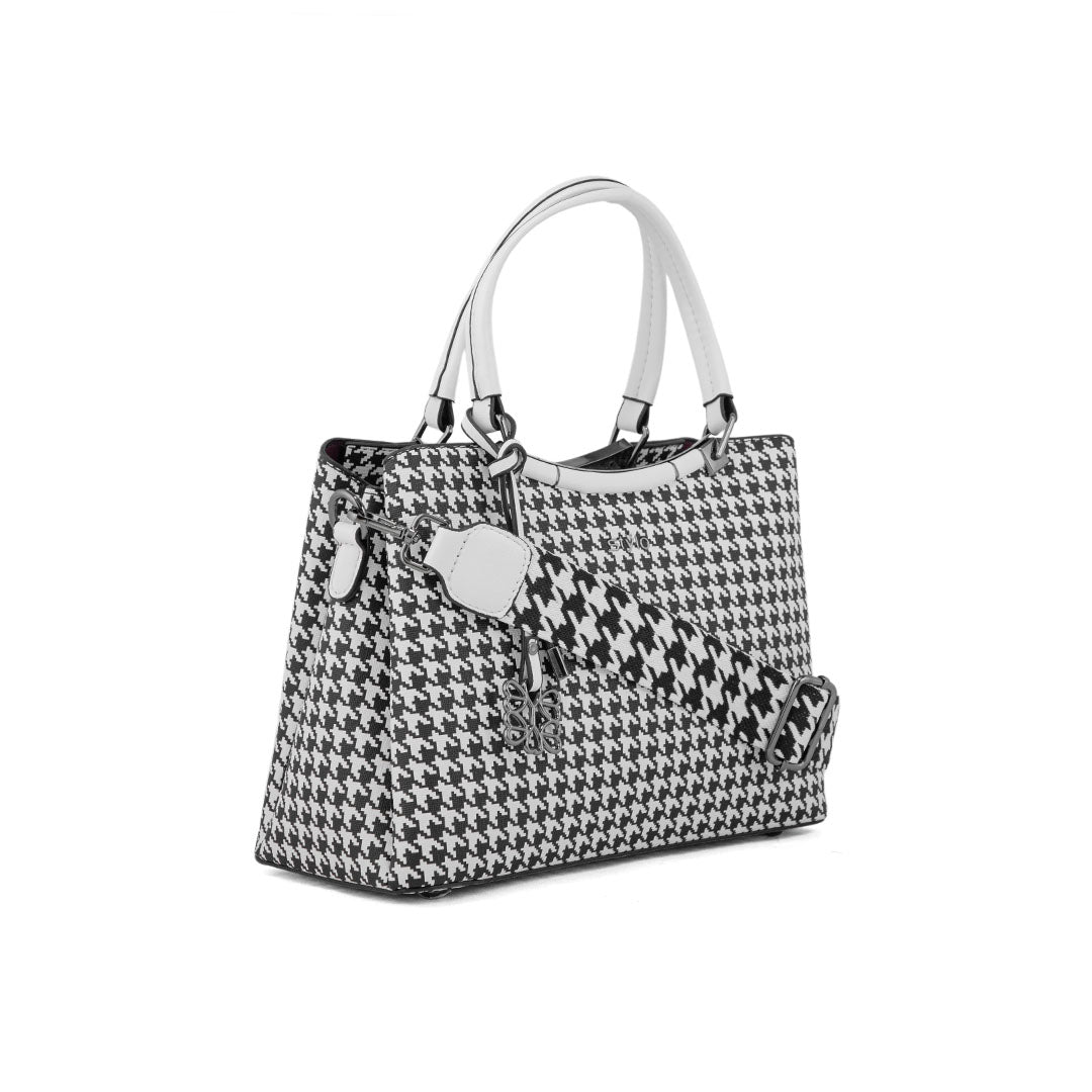 White Formal Hand Bag P36294