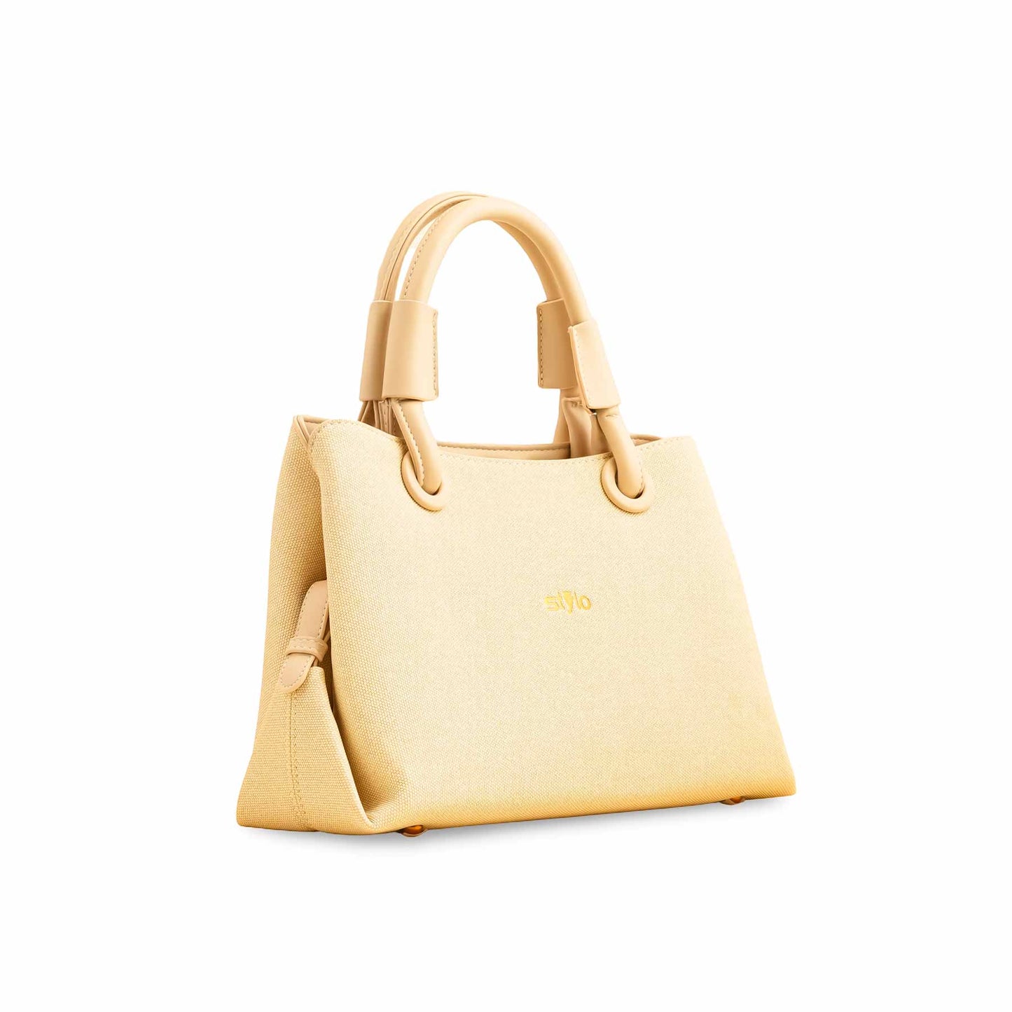 Beige Formal Hand Bag For Ladies P36372