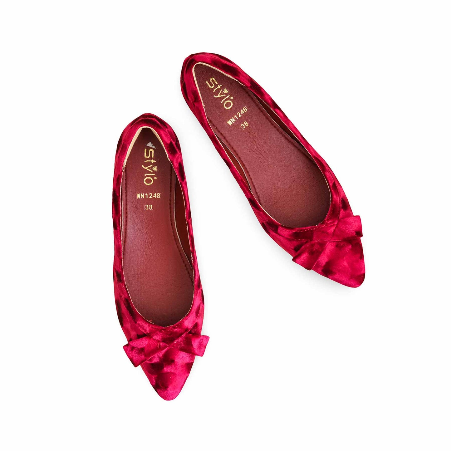 Maroon Women Pumps WN1248