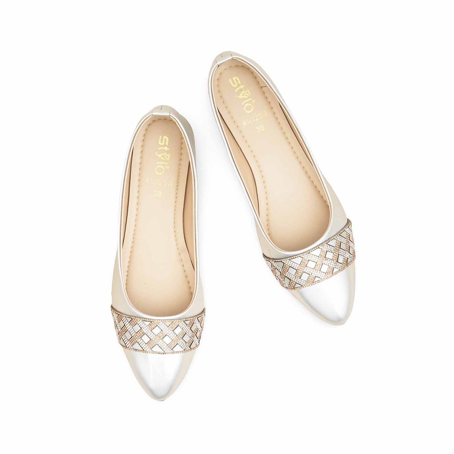 Silver Pumps For Ladies WN1253