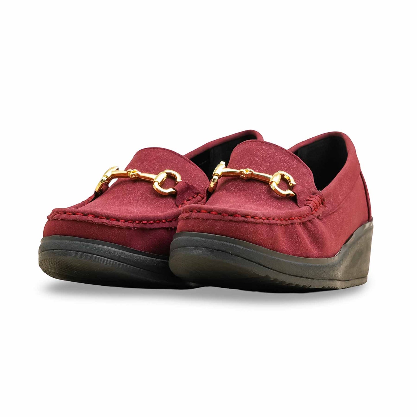 Maroon Moccasin For Ladies WN4529