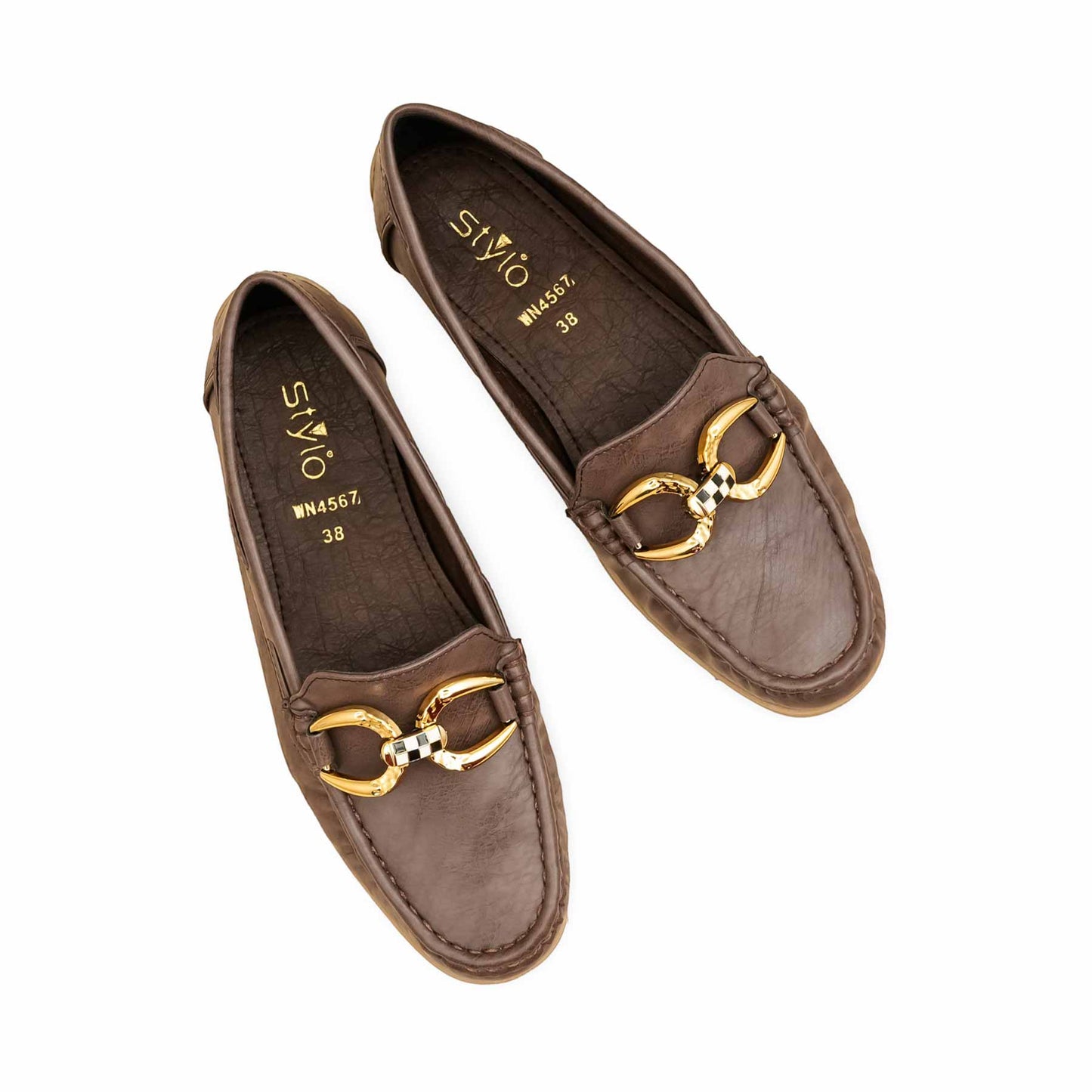 Brown Moccasin For Ladies WN4567