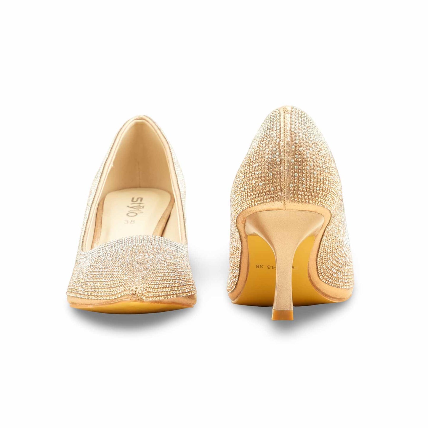 Champagne Court Shoes For Ladies WN7543