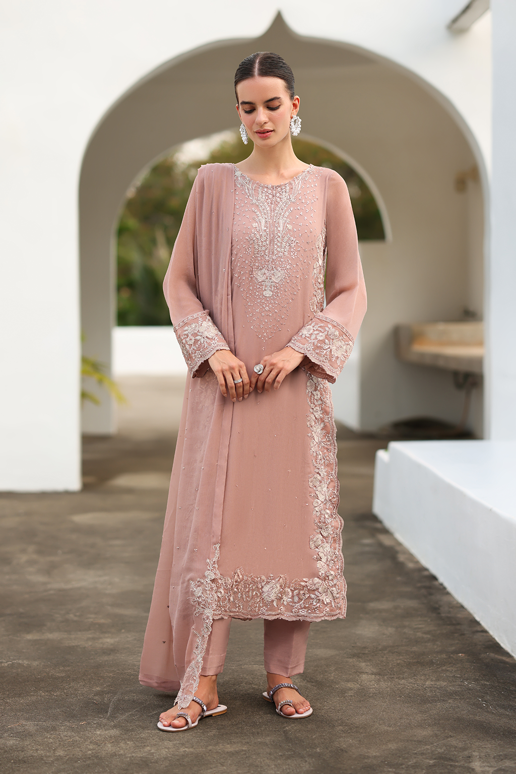 CC-69 Embroidered Chiffon