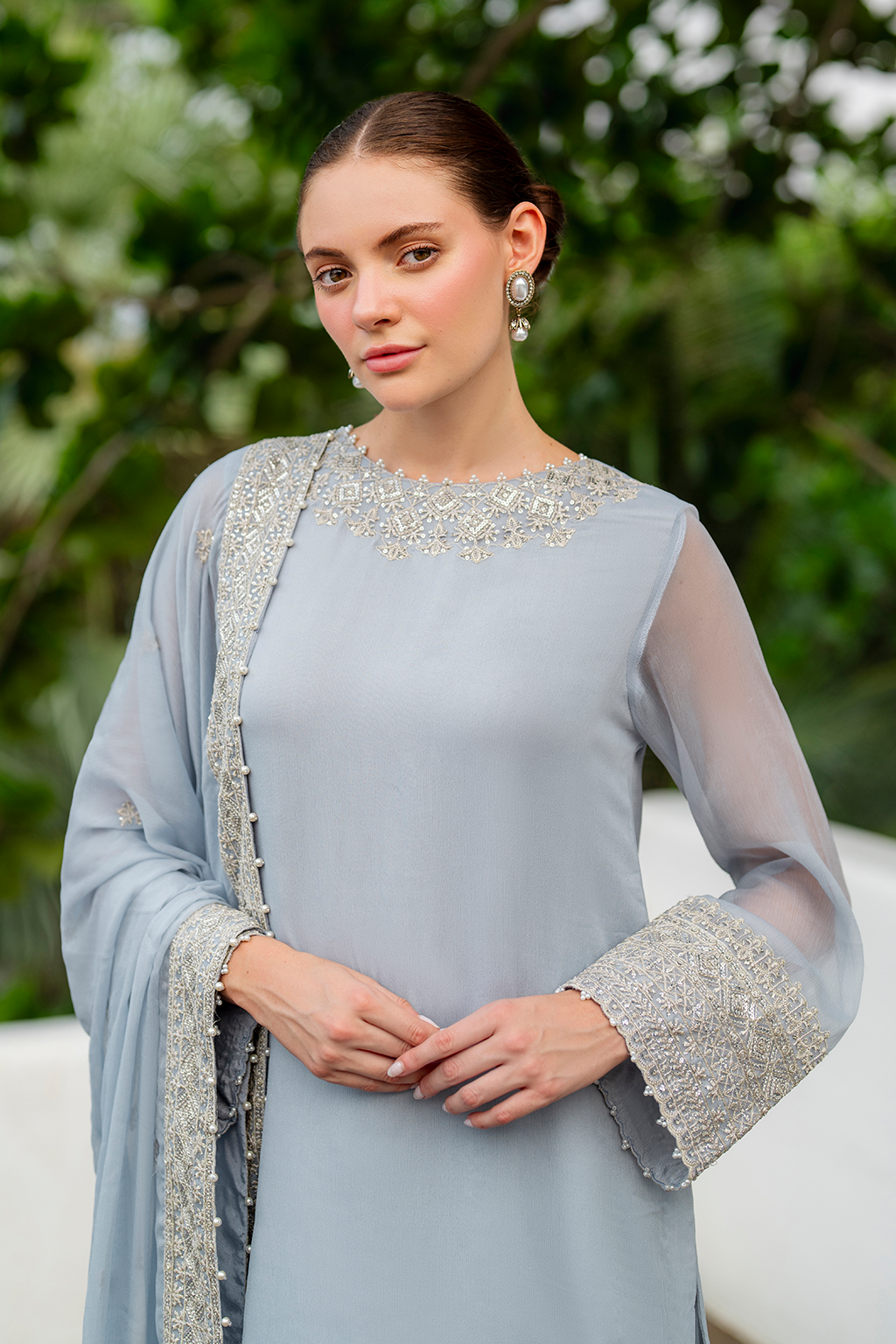 CC-70 Embroidered Chiffon