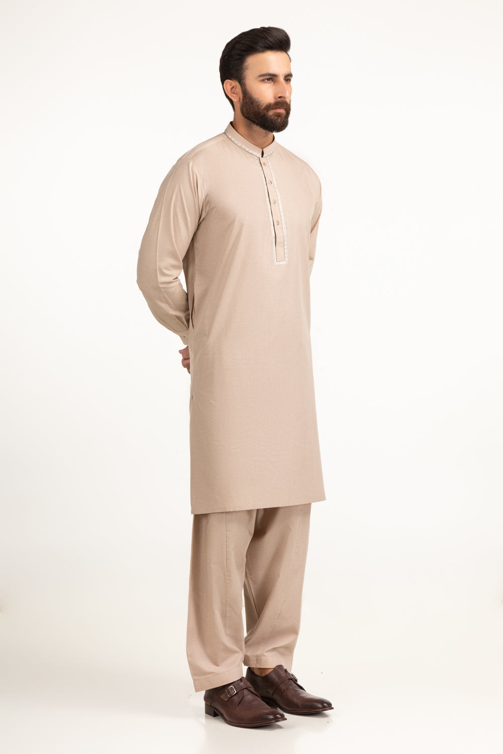 Regular Fit Embroidered Suits SK-EMB25-007