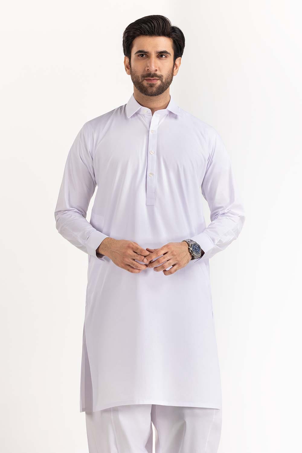 White Basic Chairman Latha Suit SK-P22-164