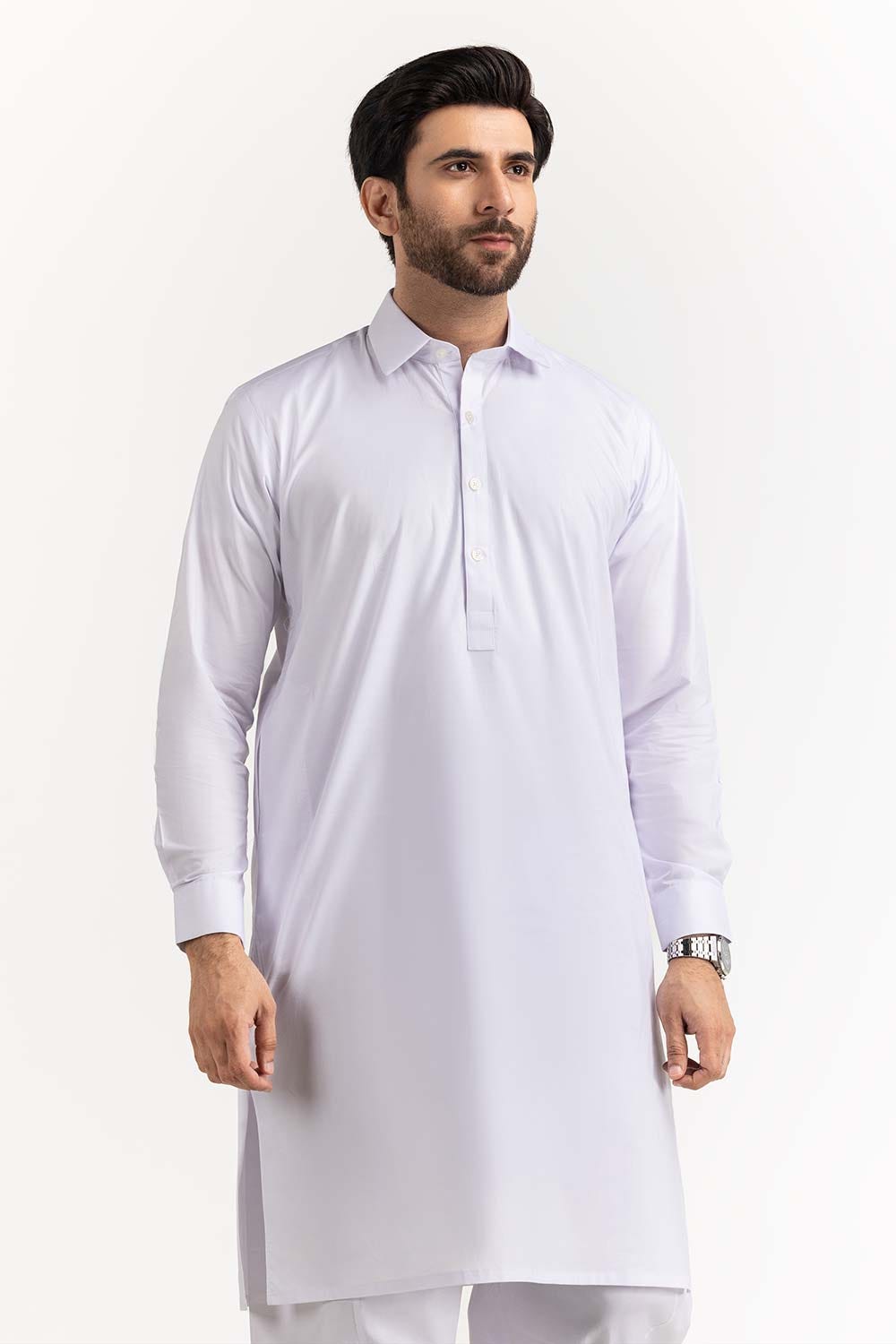 White Basic Chairman Latha Suit SK-P22-164