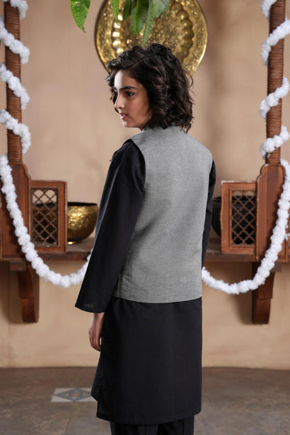 Kurta With Waistcoat & Trousers (MSFBSKW-02)